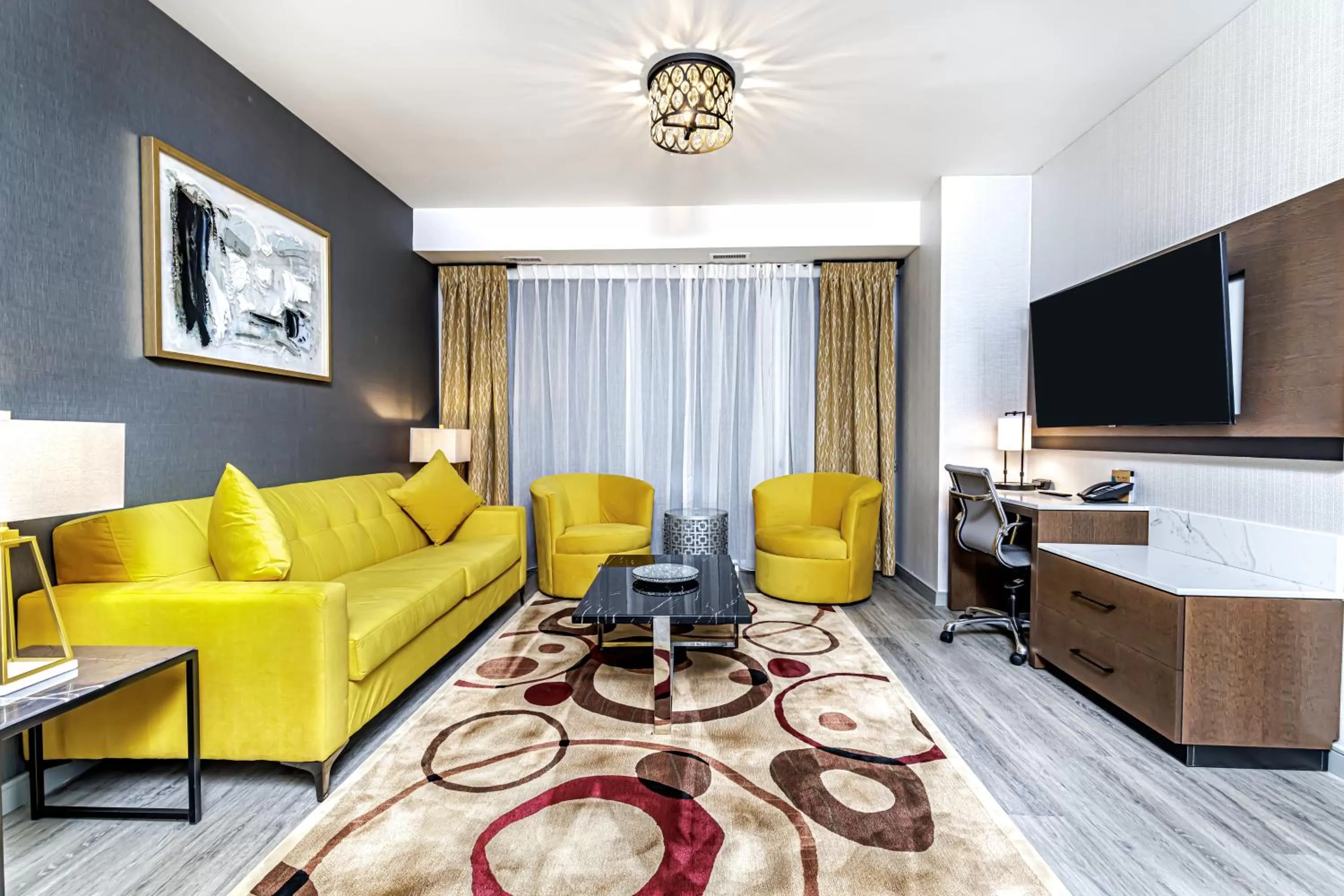 Living room in Hyatt Place Toronto-Brampton