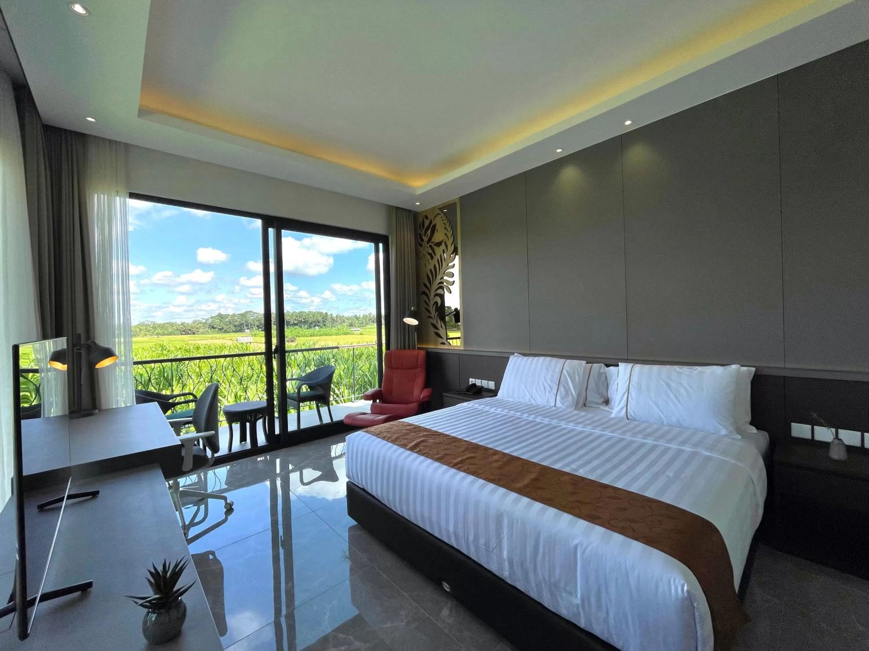 Bed in The Valerian Villa Ubud