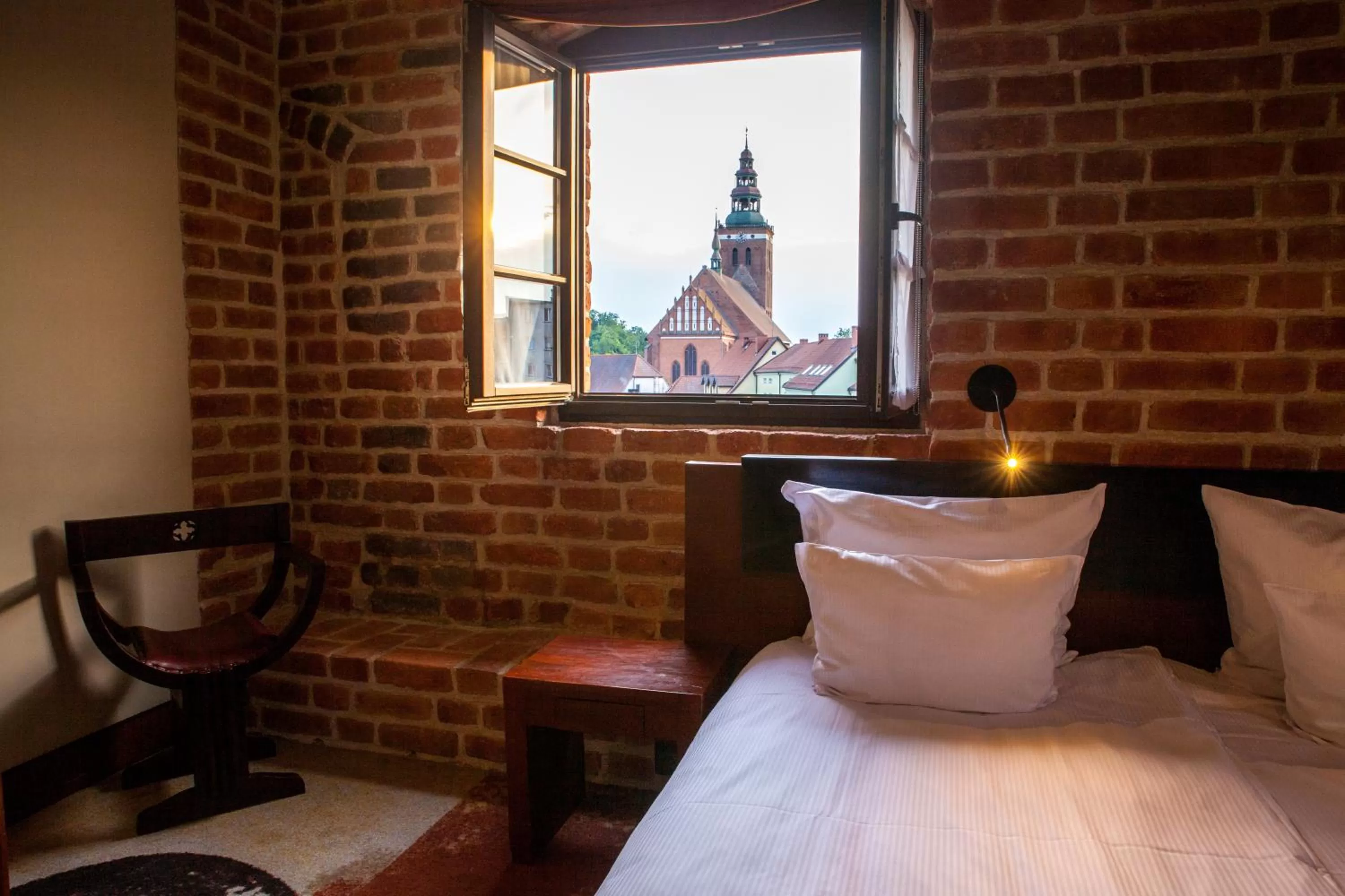 Bed in Hotel Krasicki