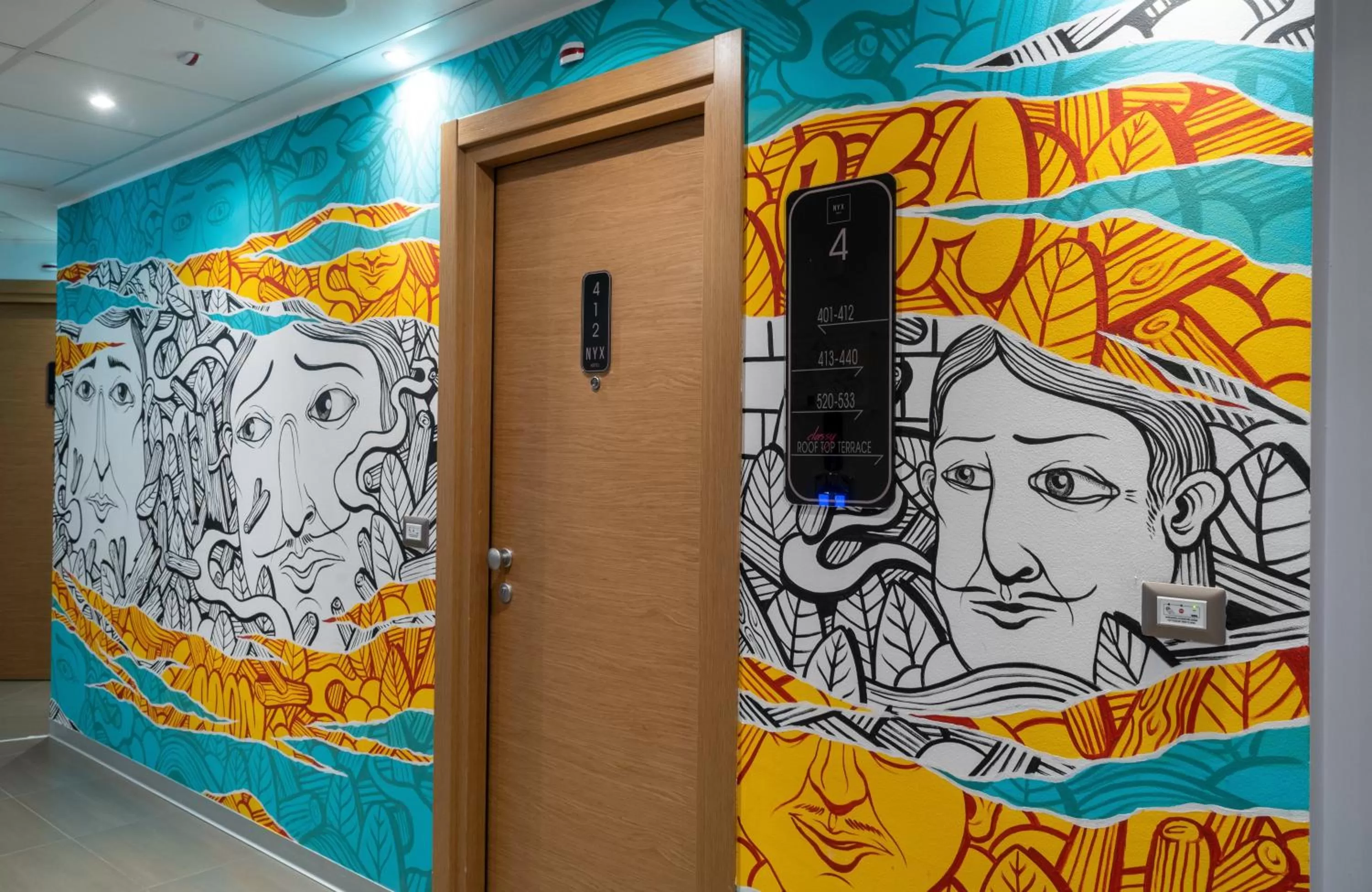 Decorative detail in NYX Hotel Milan by Leonardo Hotels