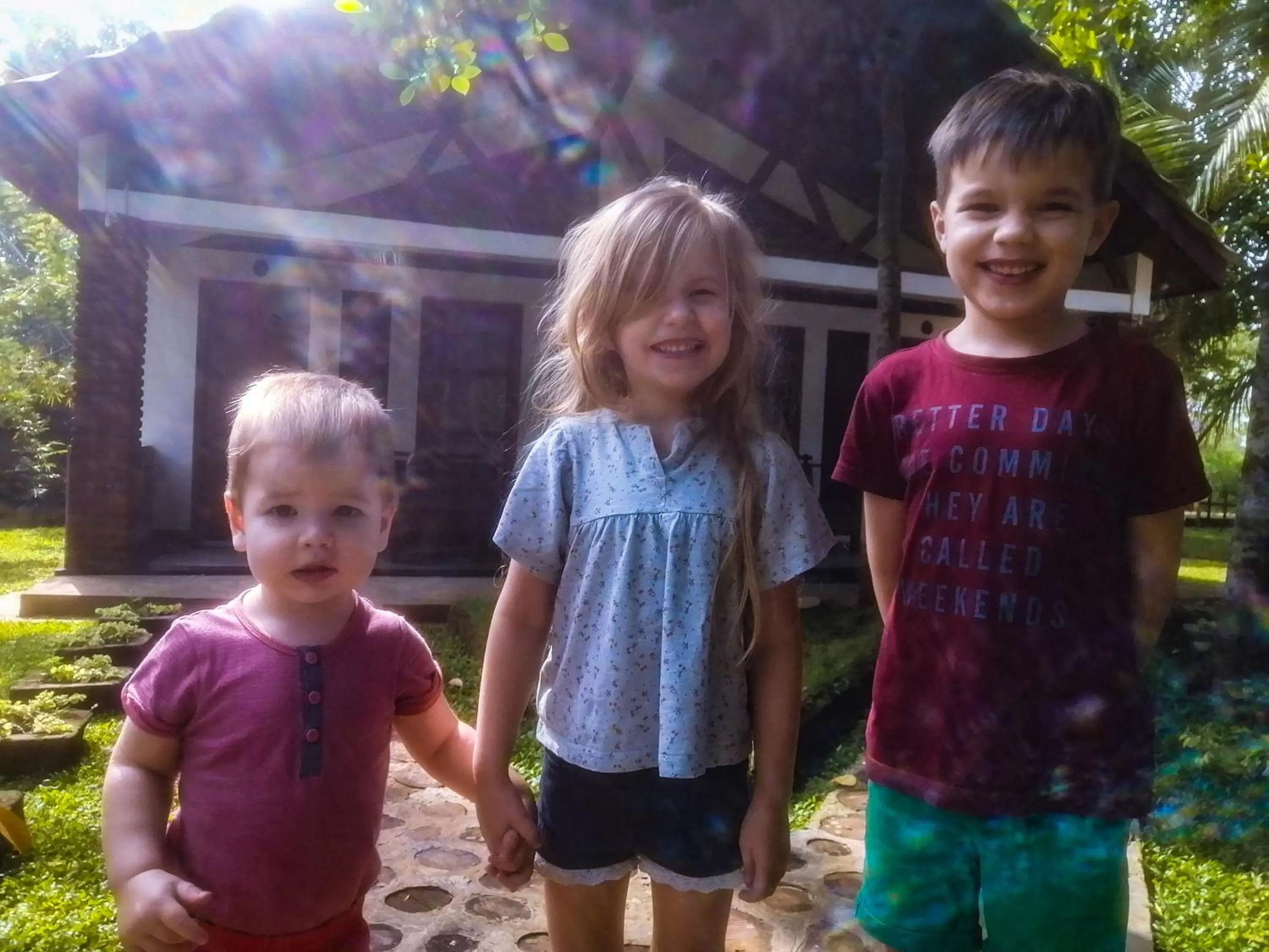 Family in Green Cottage