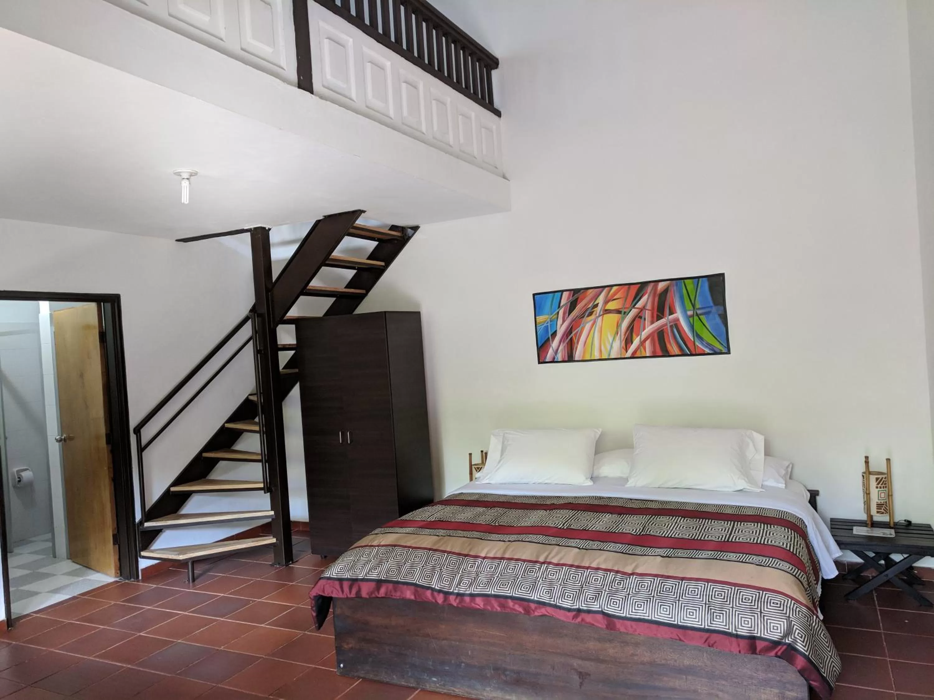 Bed in Hotel Huaka-yo