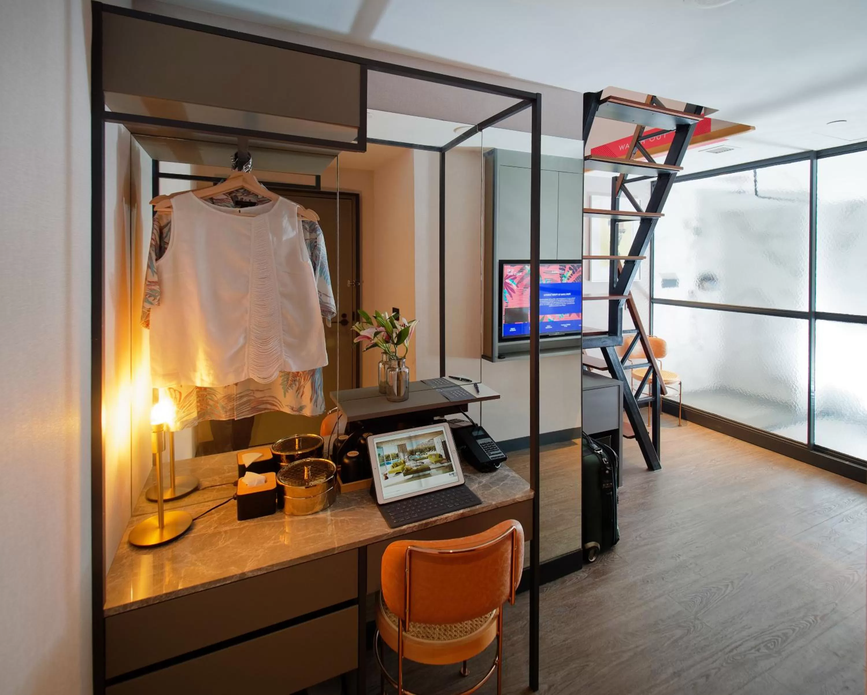 Seating area in Hotel Soloha at Chinatown