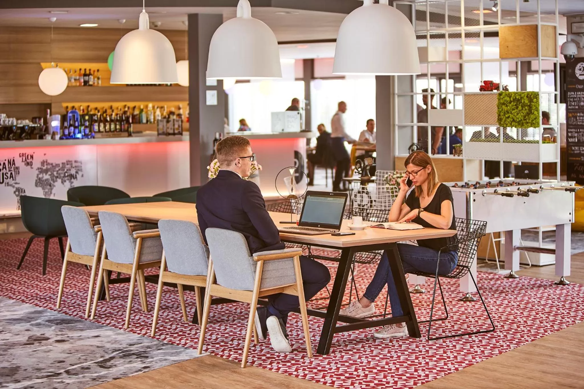 Lobby or reception in Novotel Wrocław City