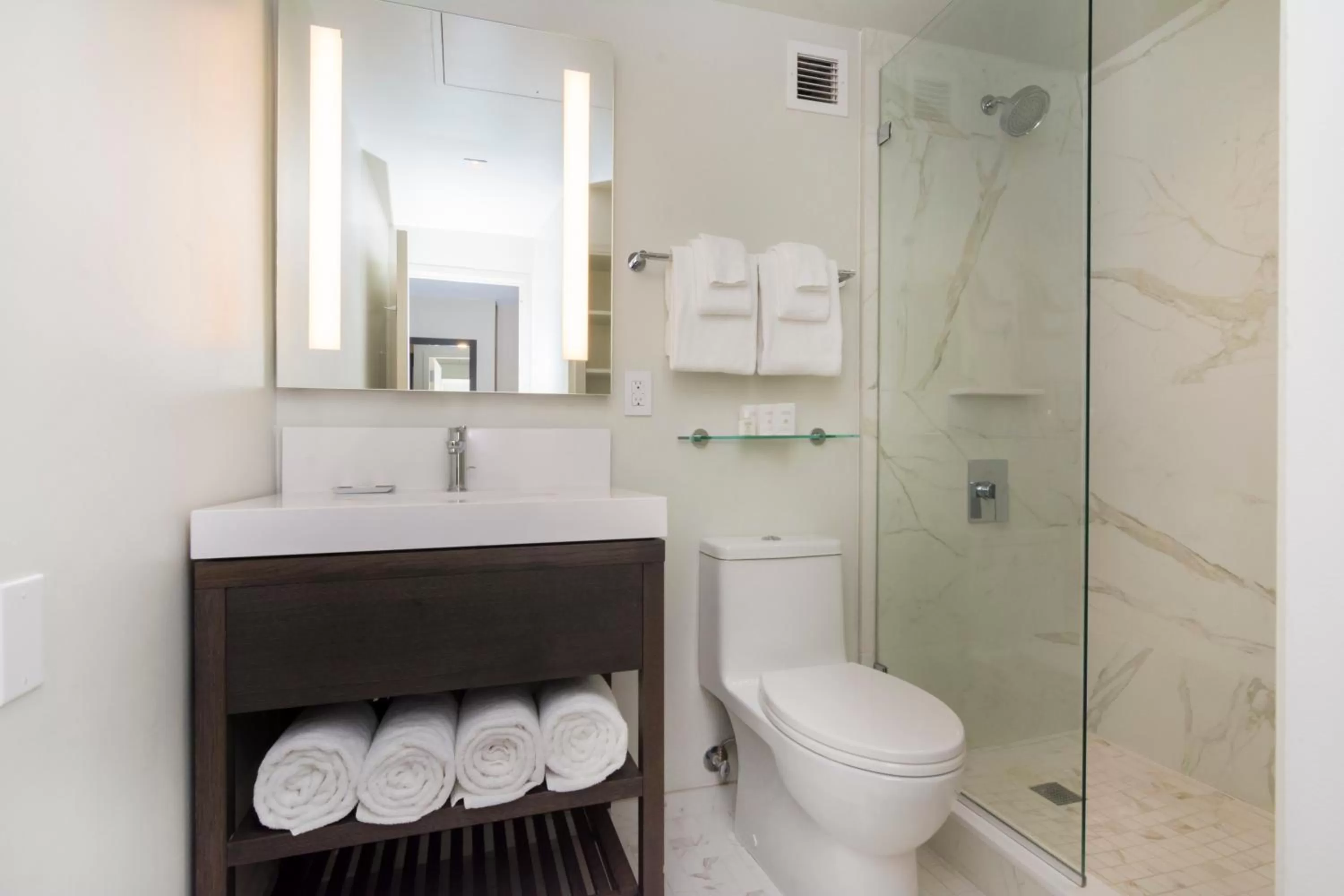 Bathroom in The Benson Portland, Curio Collection by Hilton