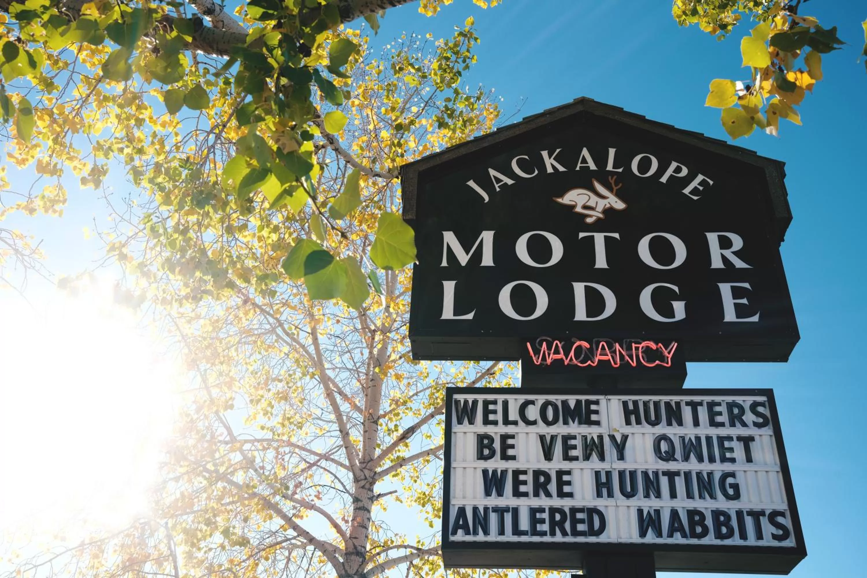 Property logo or sign in Jackalope Motor Lodge