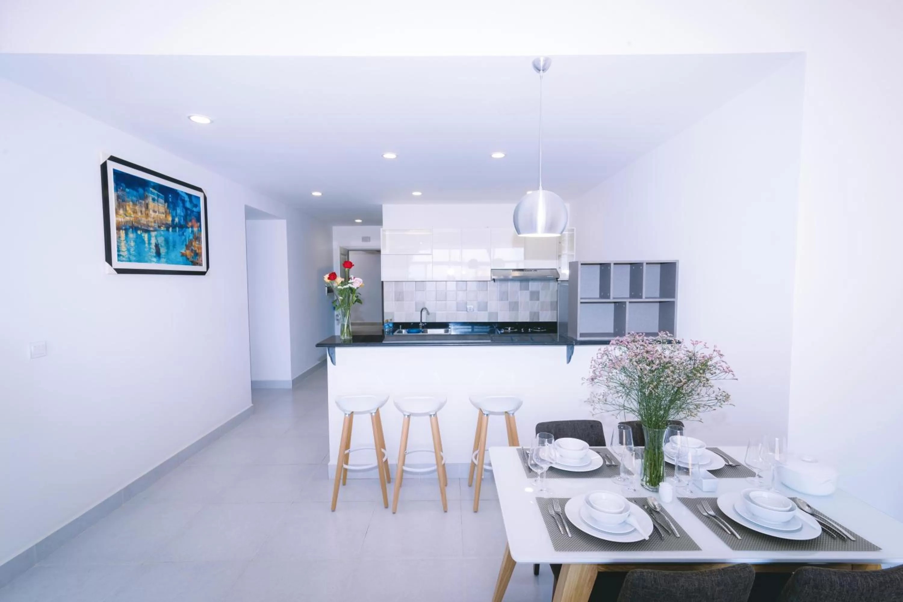 Kitchen or kitchenette in Sun Apartment