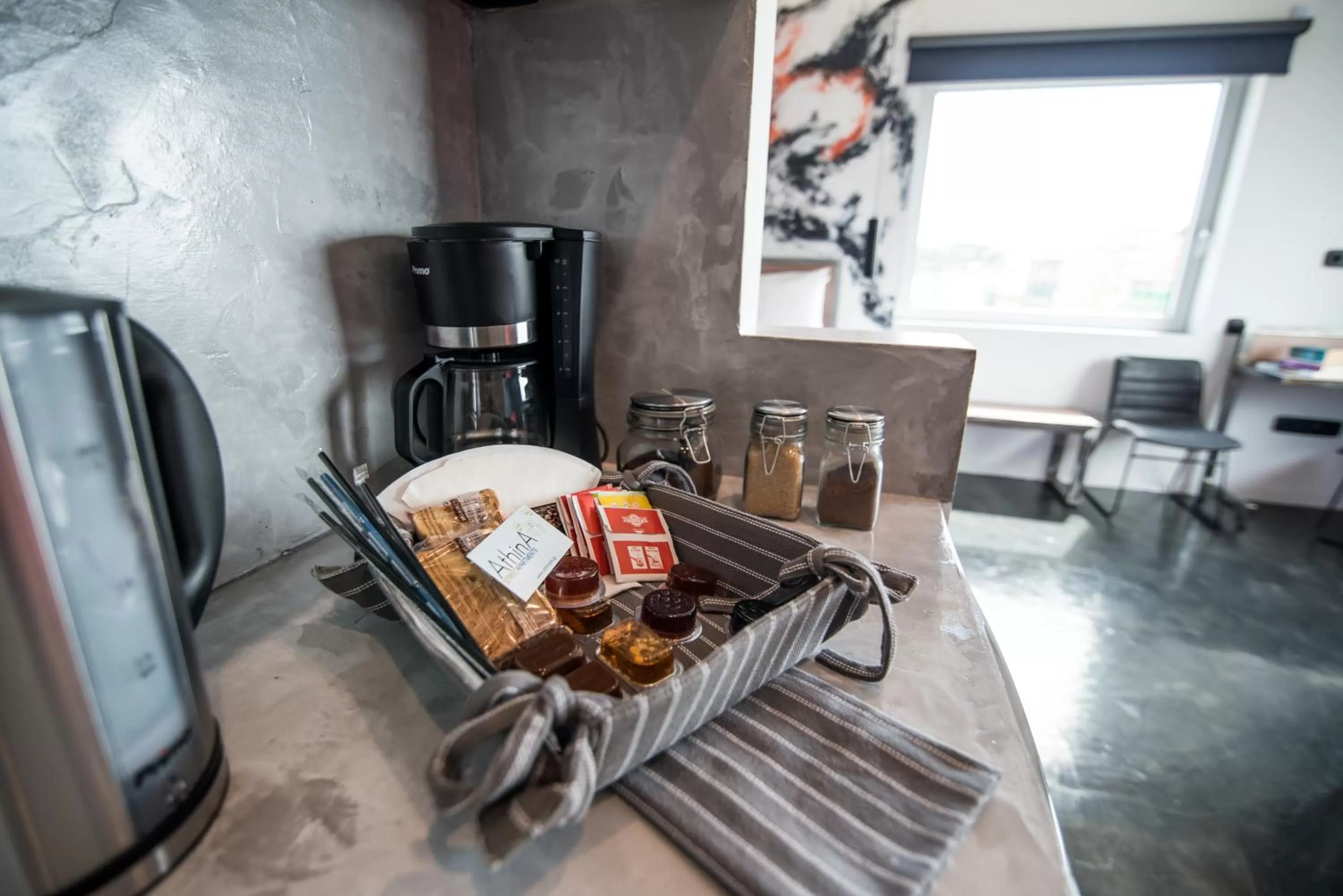 Kitchen or kitchenette in AthinA STREETAPARTMENTS