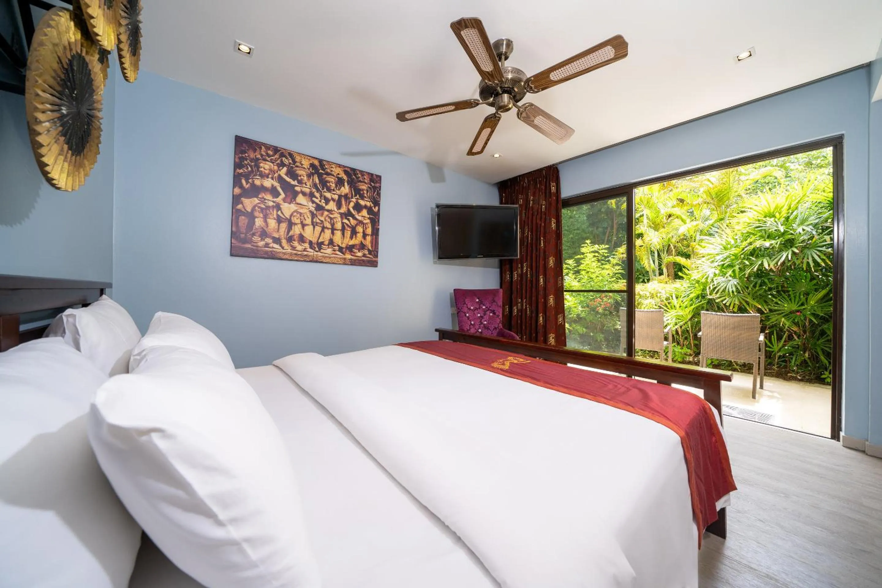 Bedroom, Bed in IndoChine Resort and Villas