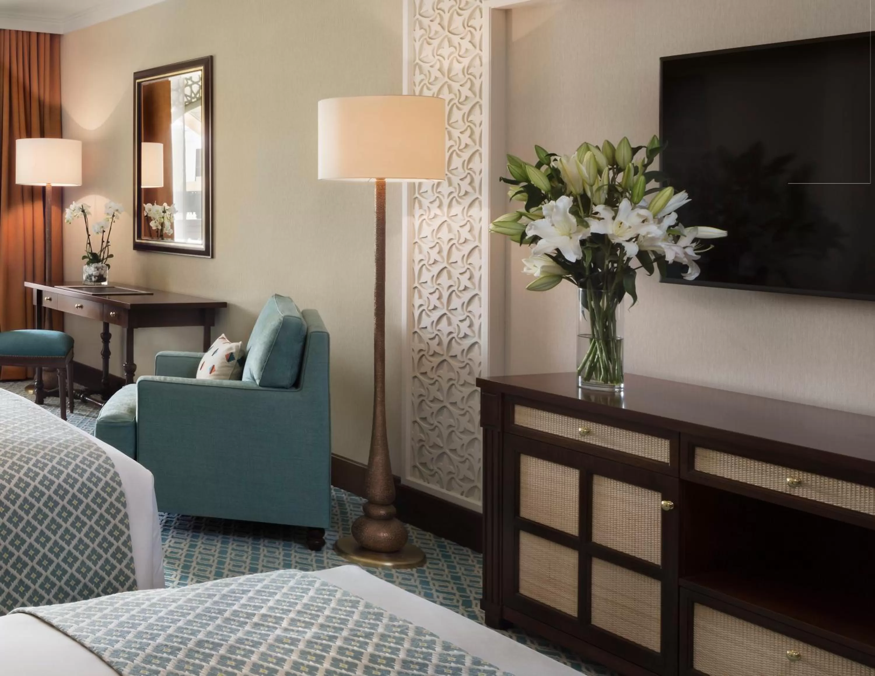 Seating area in Al Najada Doha Hotel by Tivoli