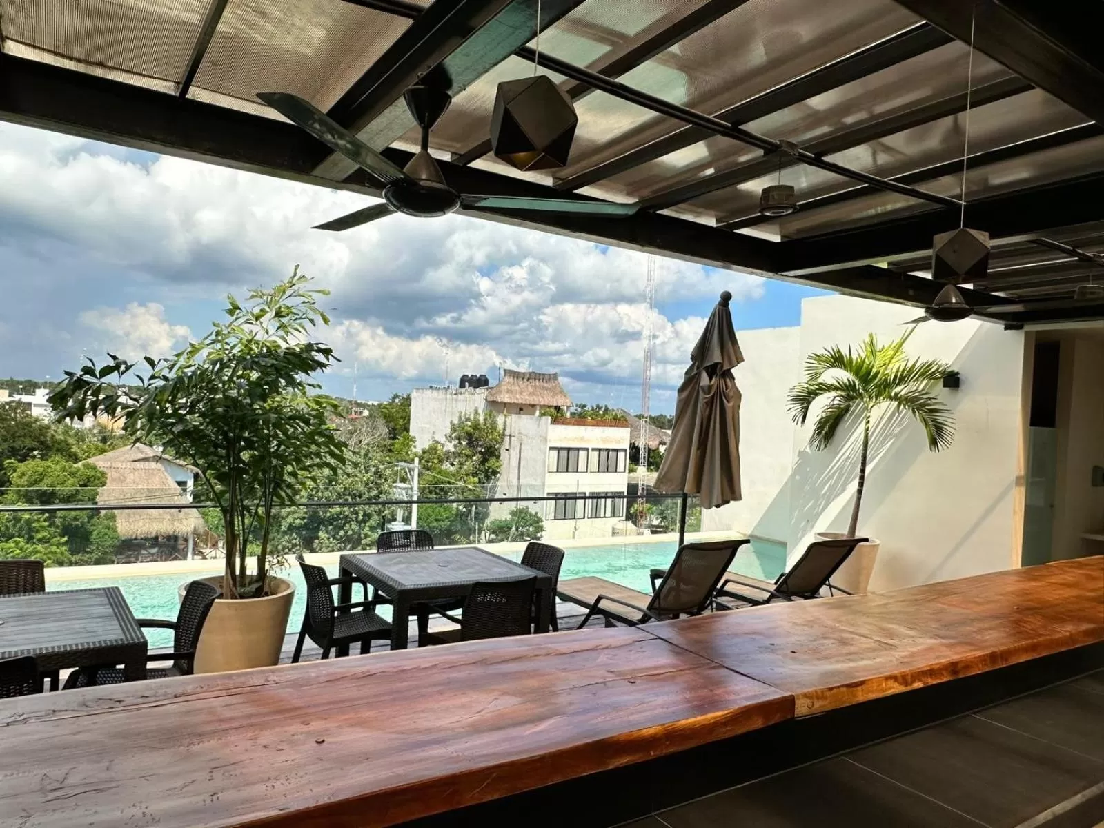 Patio in Moonshine Tulum Hotel & Hostel