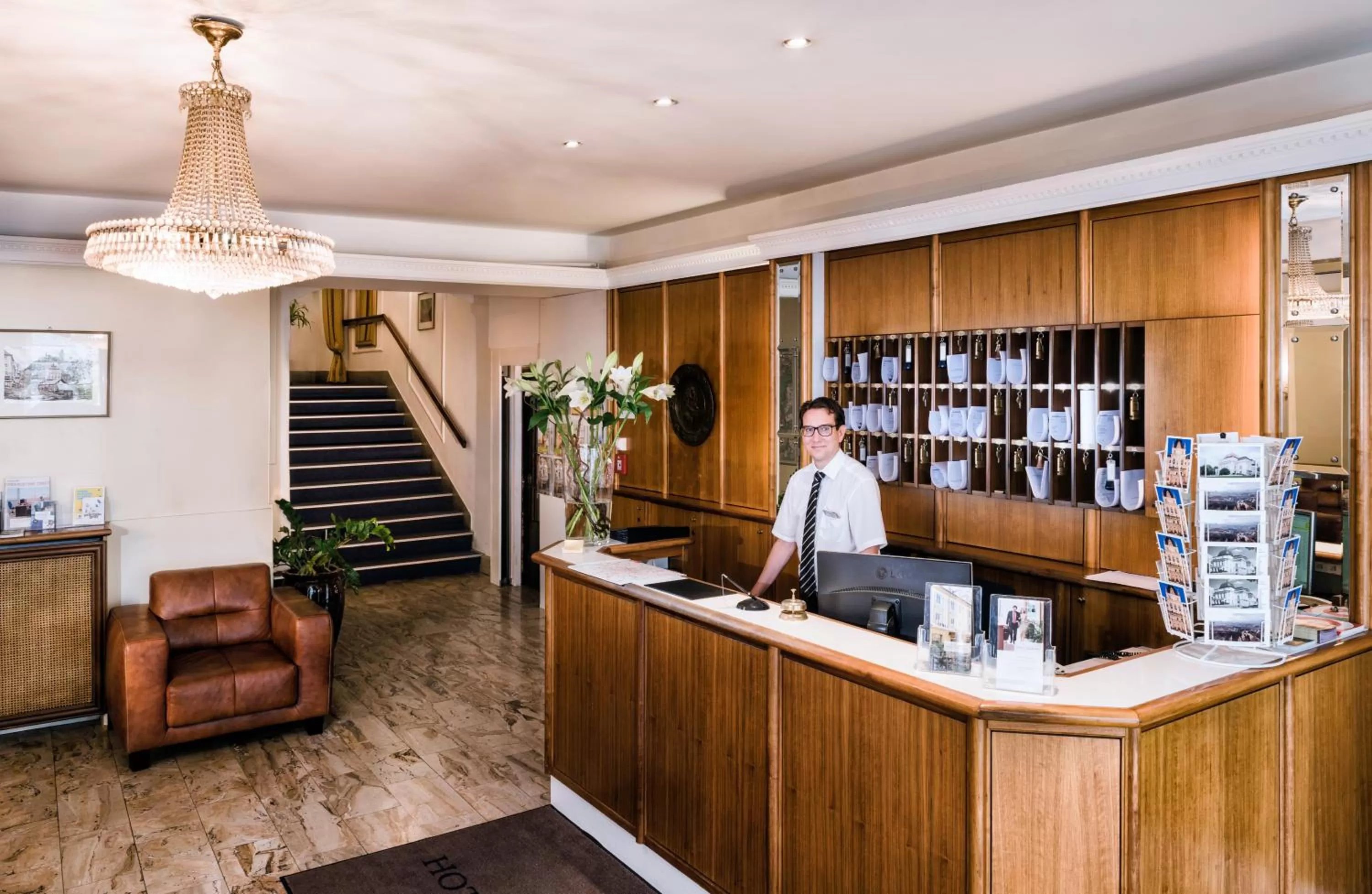 Lobby or reception in Hotel Mariahilf