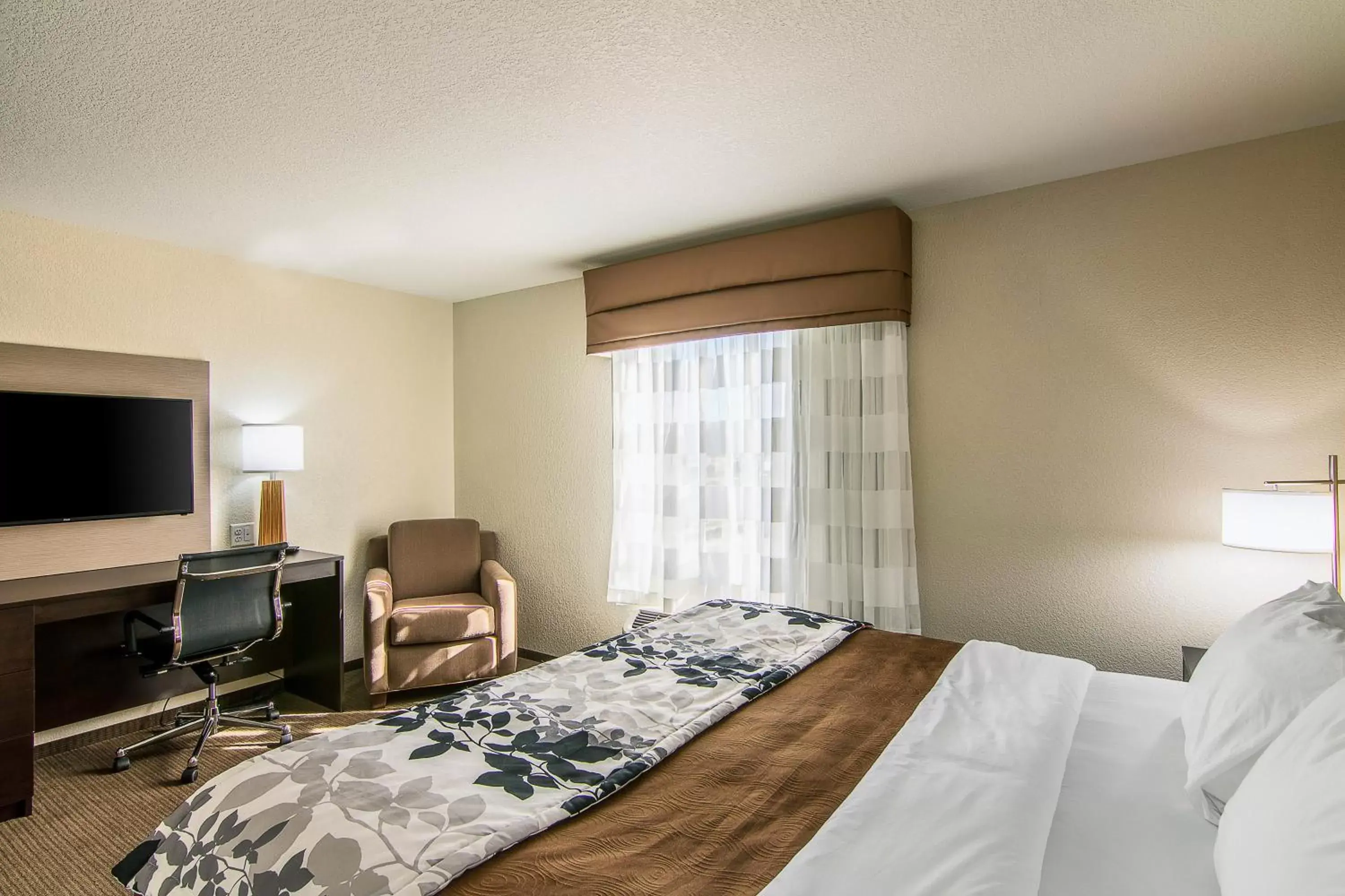 King Room with Roll-In Shower - Disability Access in Sleep Inn & Suites West-Near Medical Center King Room with Roll-In Shower - Disability Access in Sleep Inn & Suites West-Near Medical Center