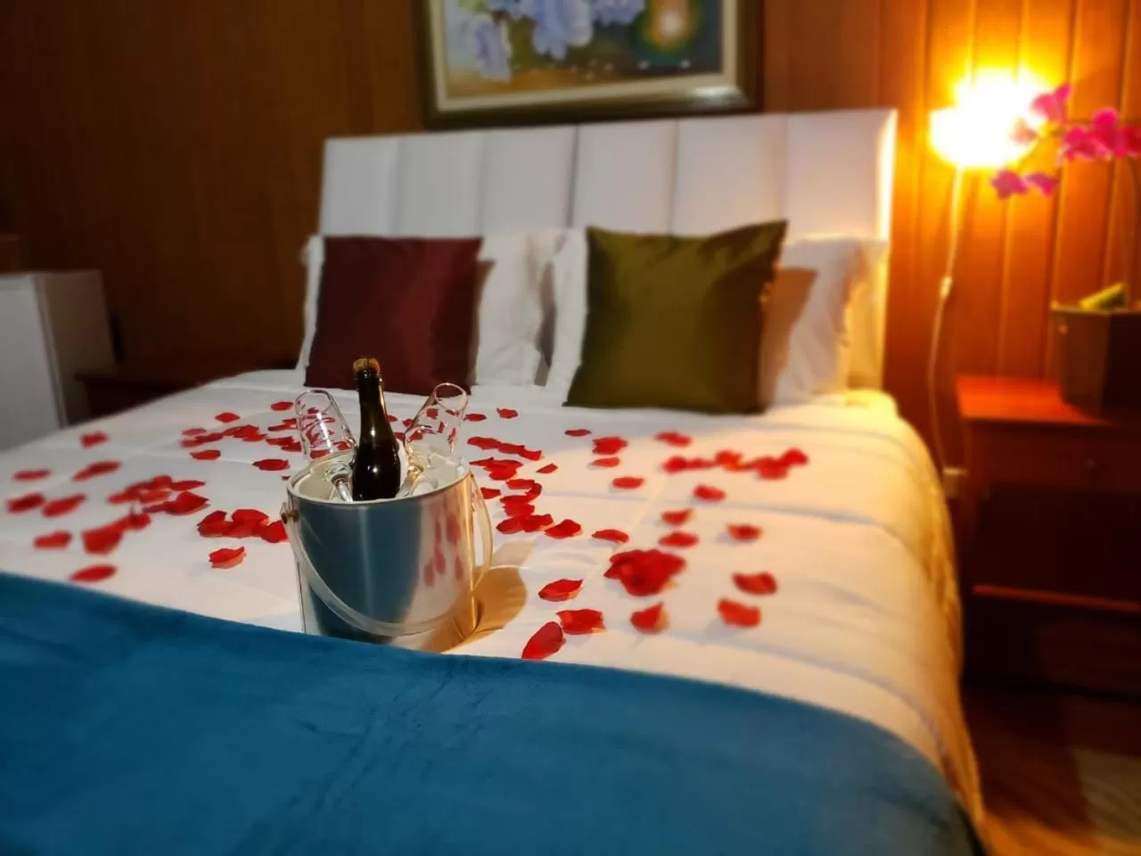 Bed in Pousada da Lua