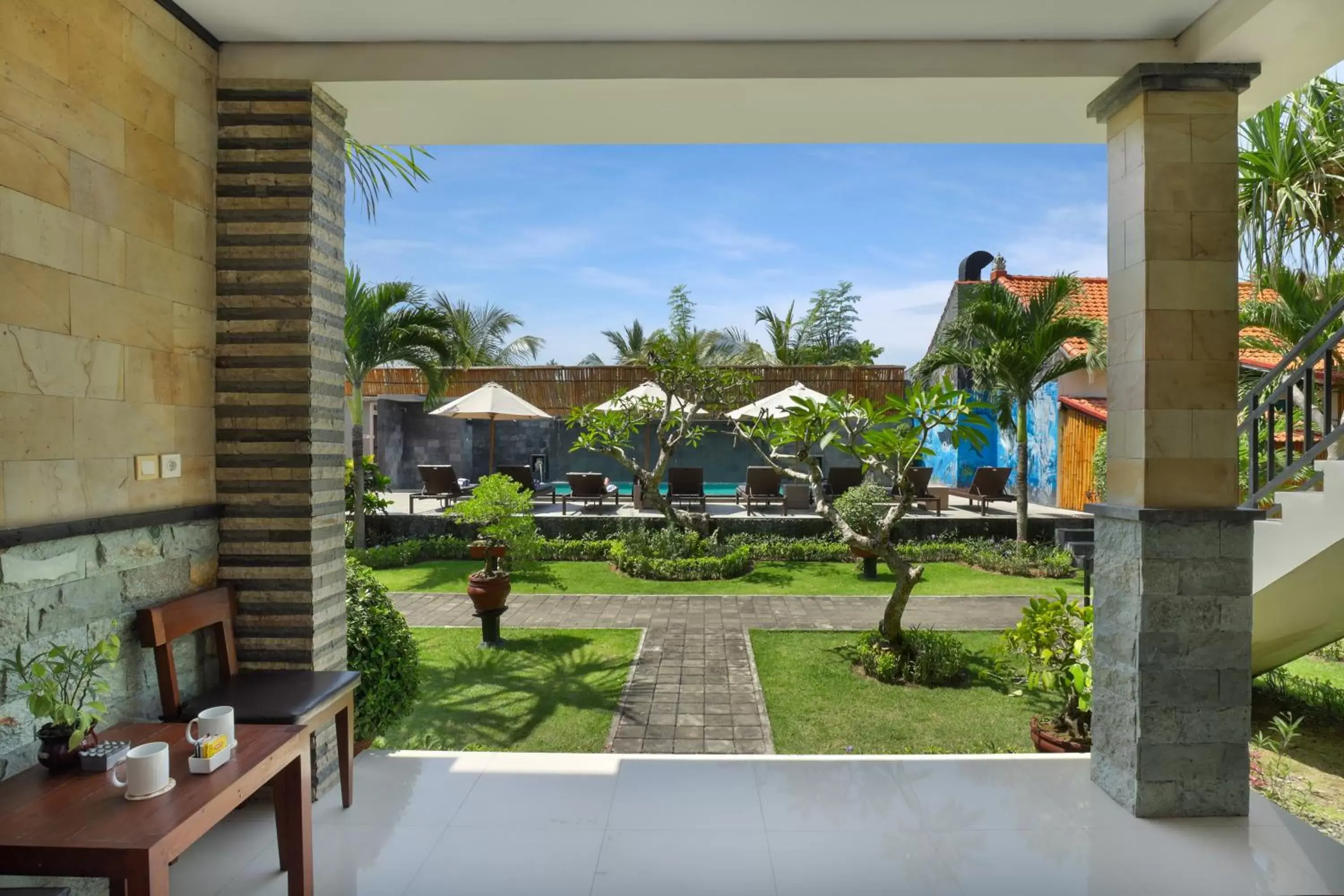 Deluxe Double or Twin Room with Pool View in Hotel Arsa Santhi Nusa Penida Deluxe Double or Twin Room with Pool View in Hotel Arsa Santhi Nusa Penida