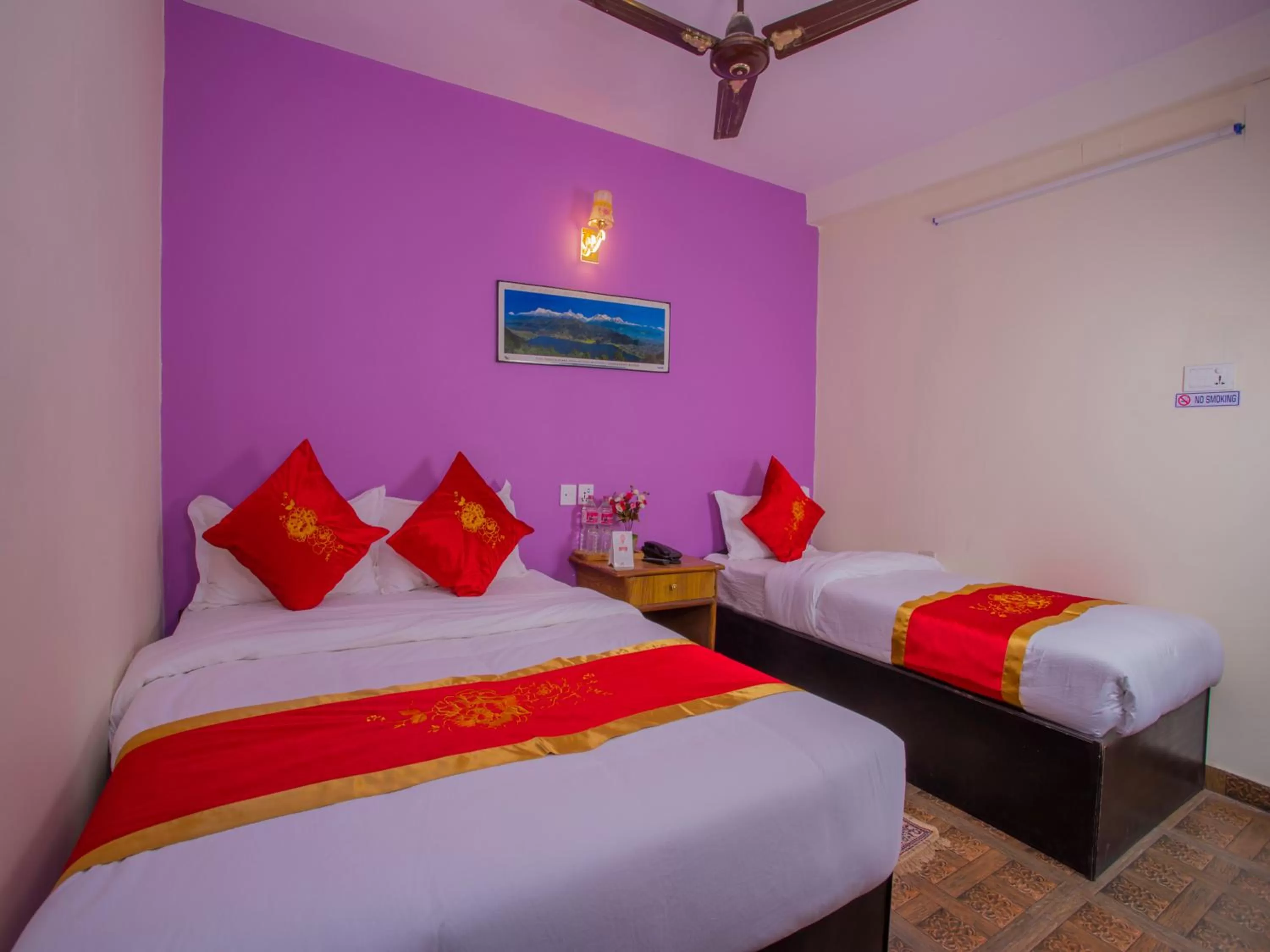 Bedroom, Bed in Hotel Fewa Corner & Restro