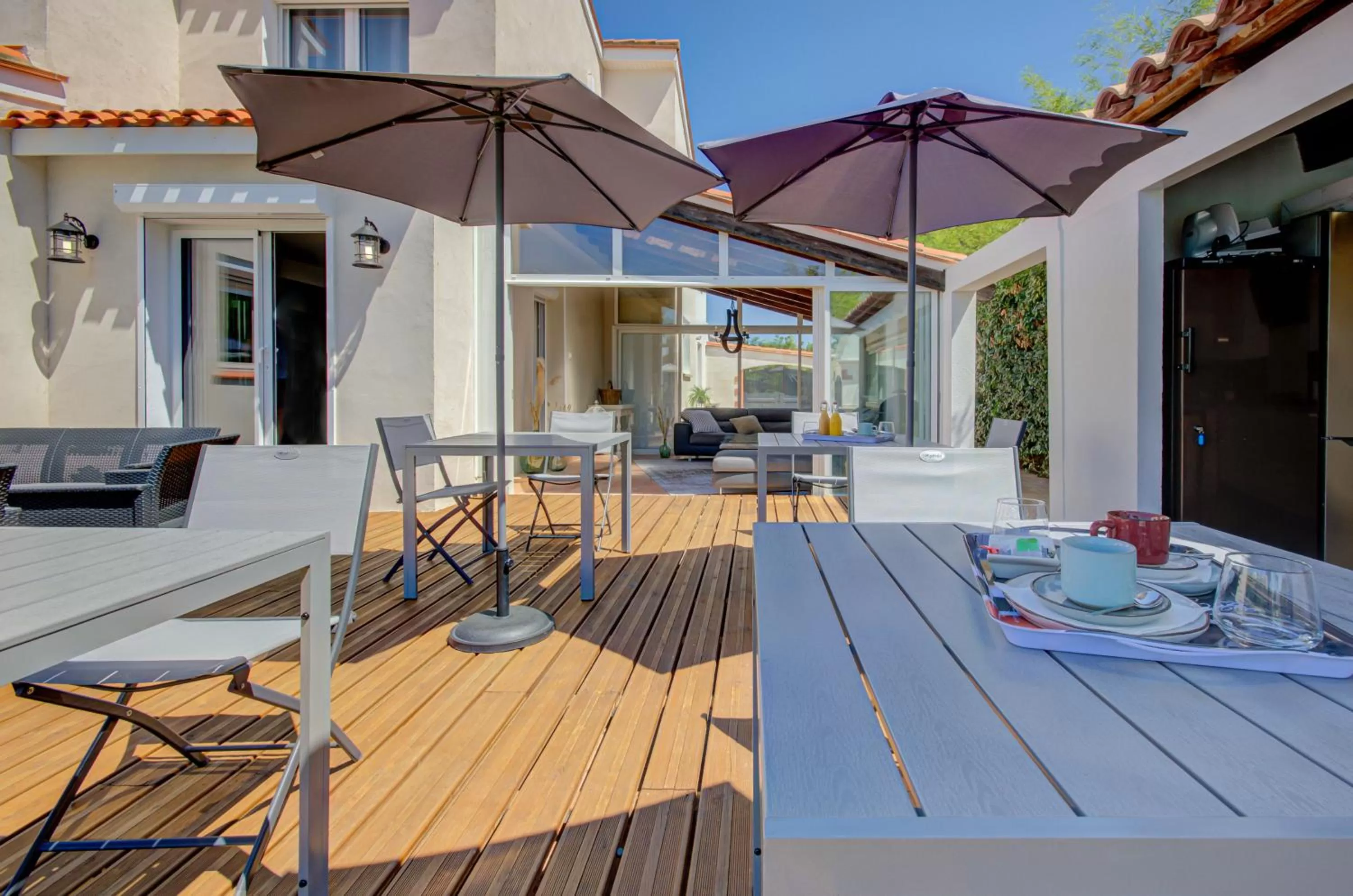 Garden in Domaine Le Courti - Adult only