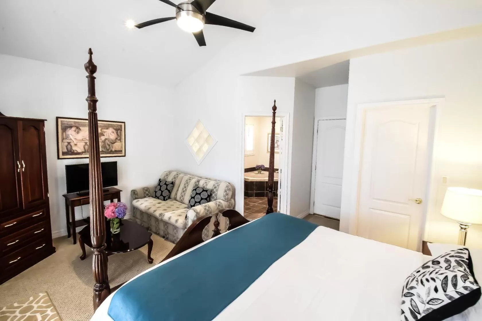 Bed in Graystone Bed & Breakfast