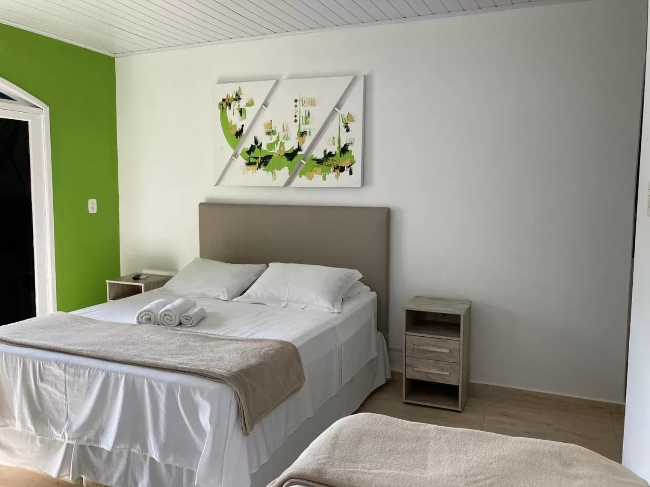 Bed in Pousada Marinamarela