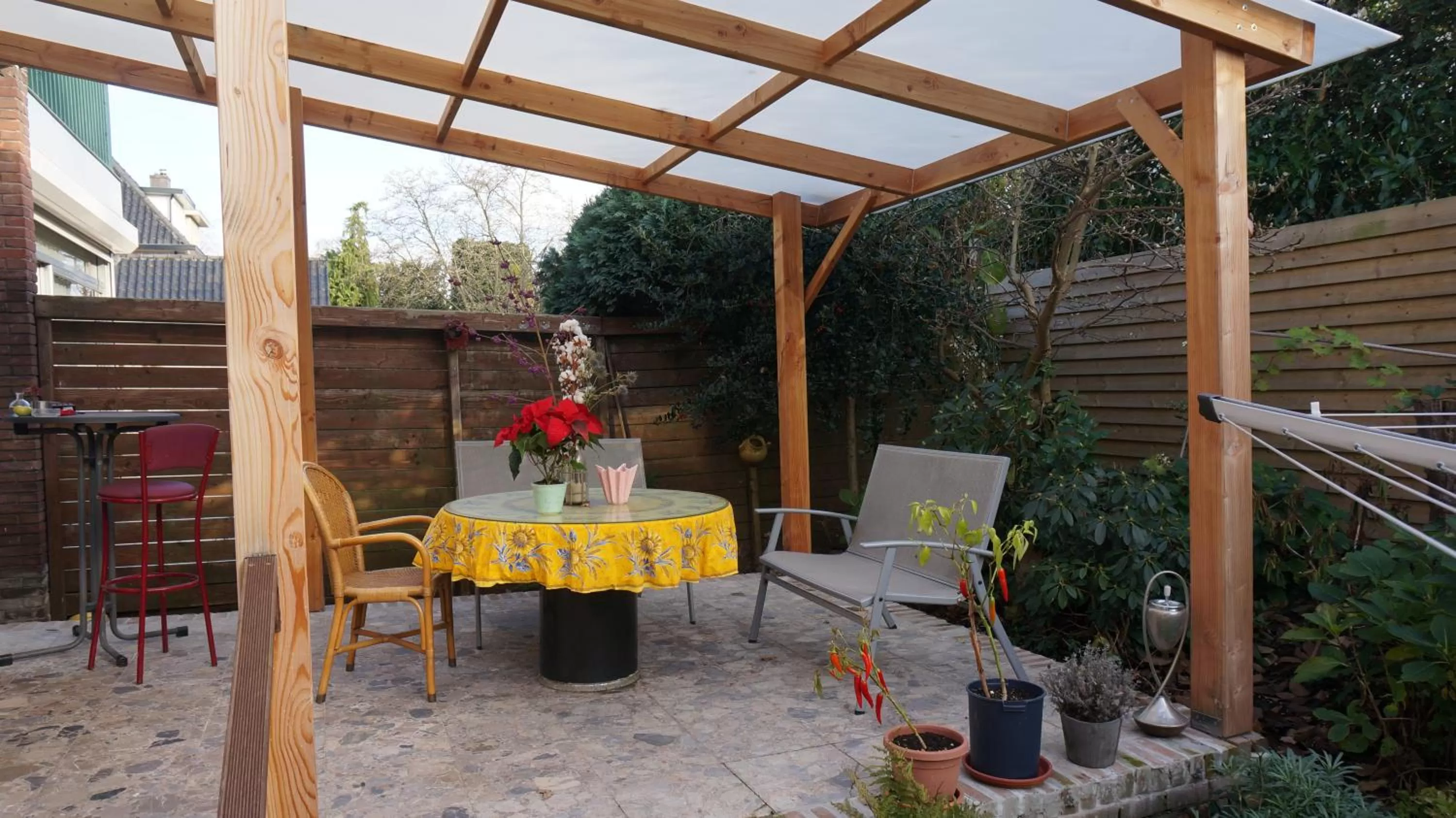 Garden in Xaviera's Bed and Breakfast