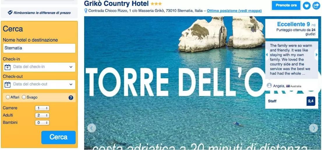 Garden in Grikò Country Hotel