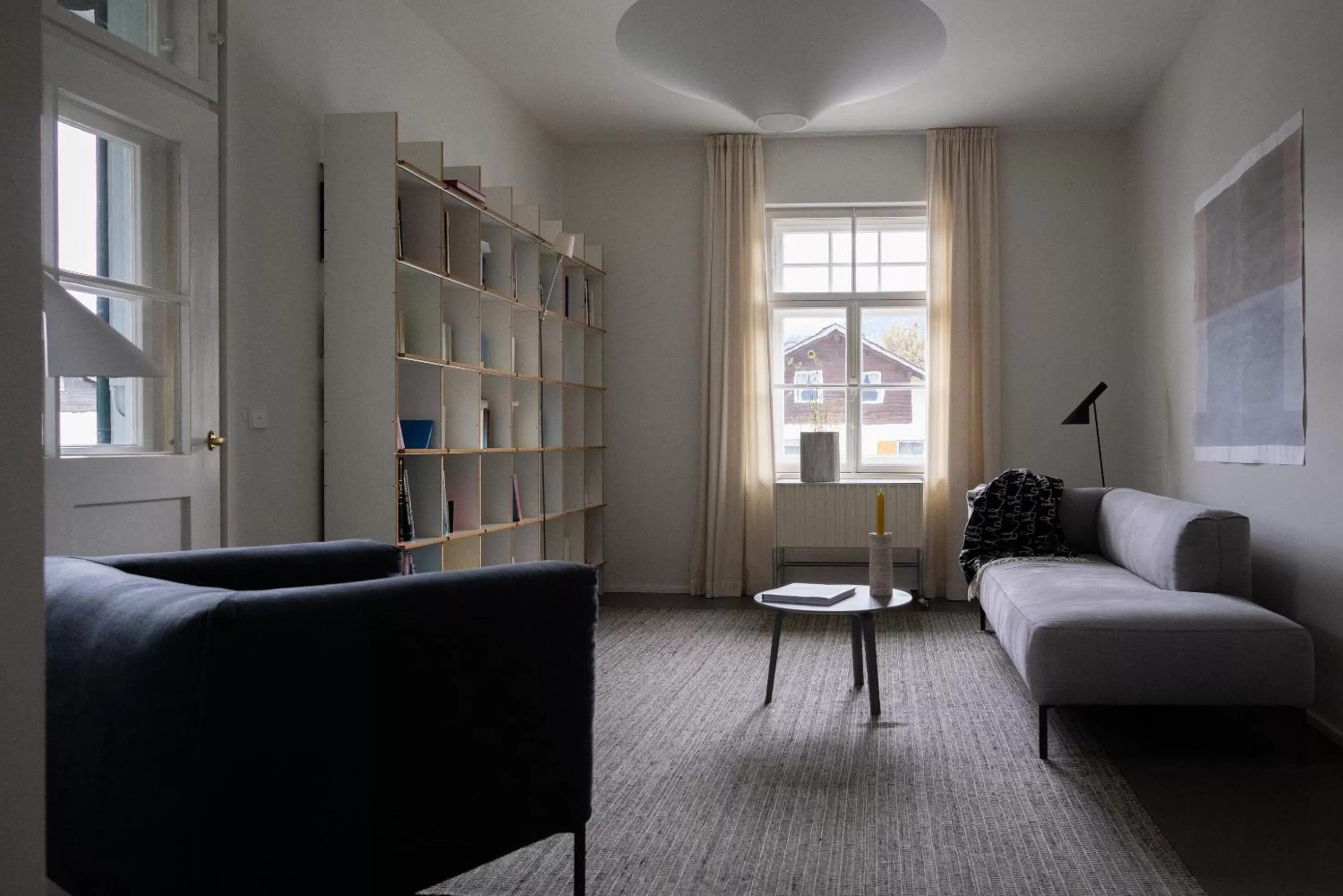 Library in quartier - über Nacht in besonderer Architektur