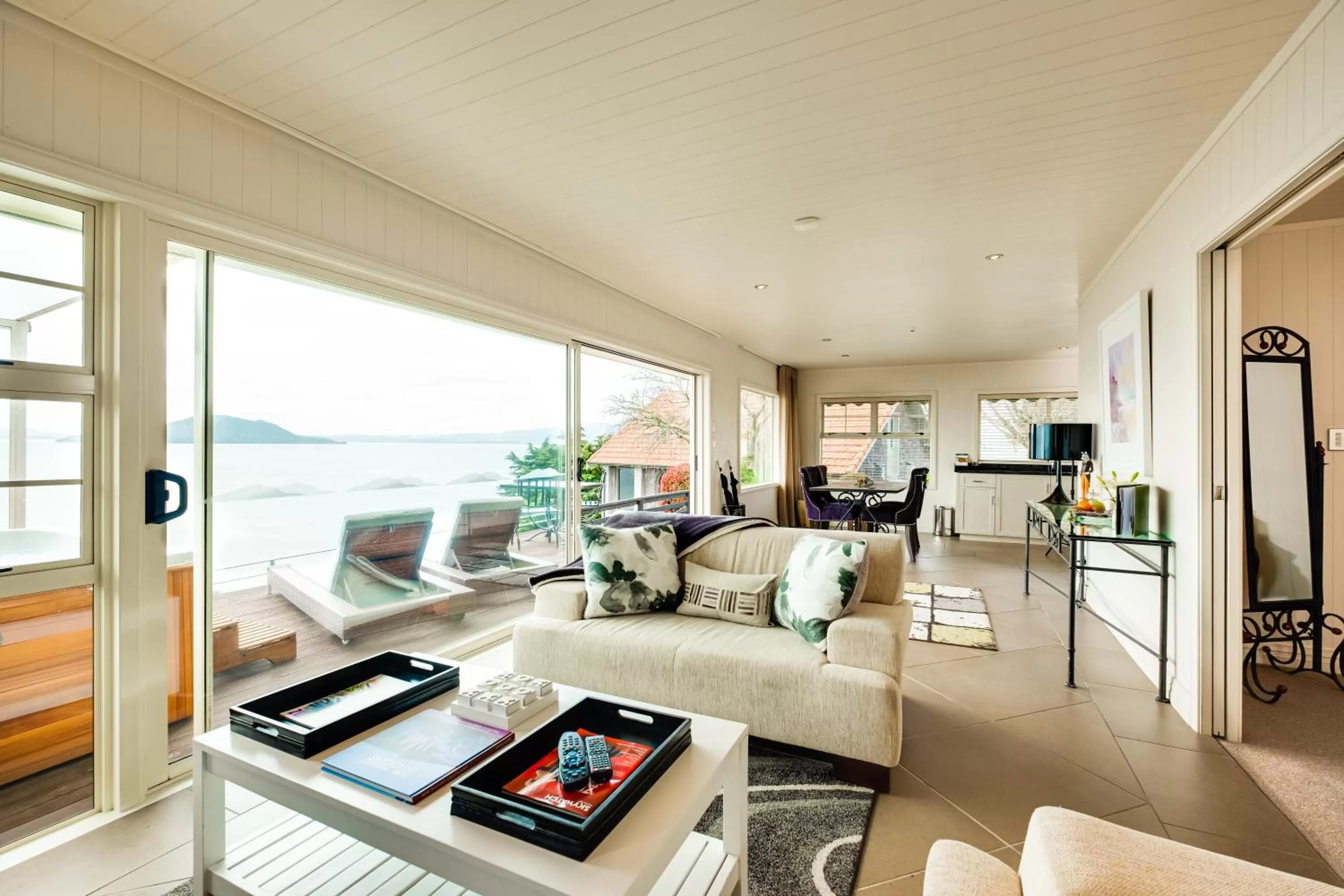 Living room in On The Point - Lake Rotorua