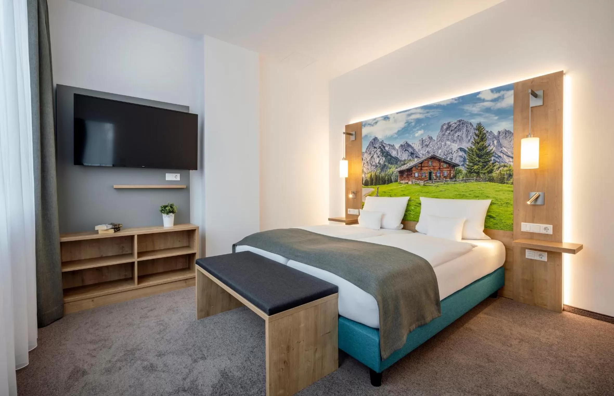 Bed in AVALON Hotel Bad Reichenhall