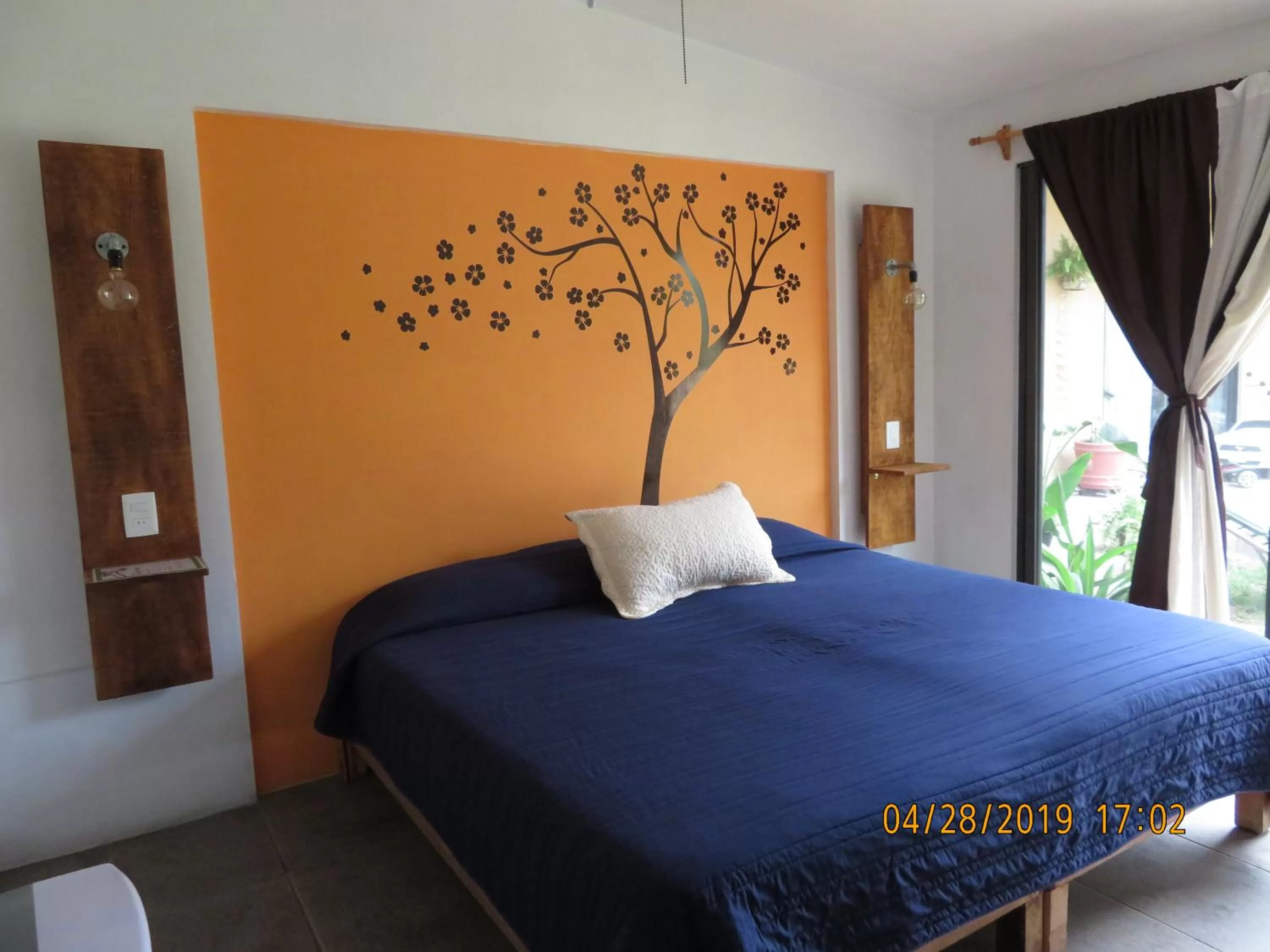 Bed in Posada Casa Topiltzin