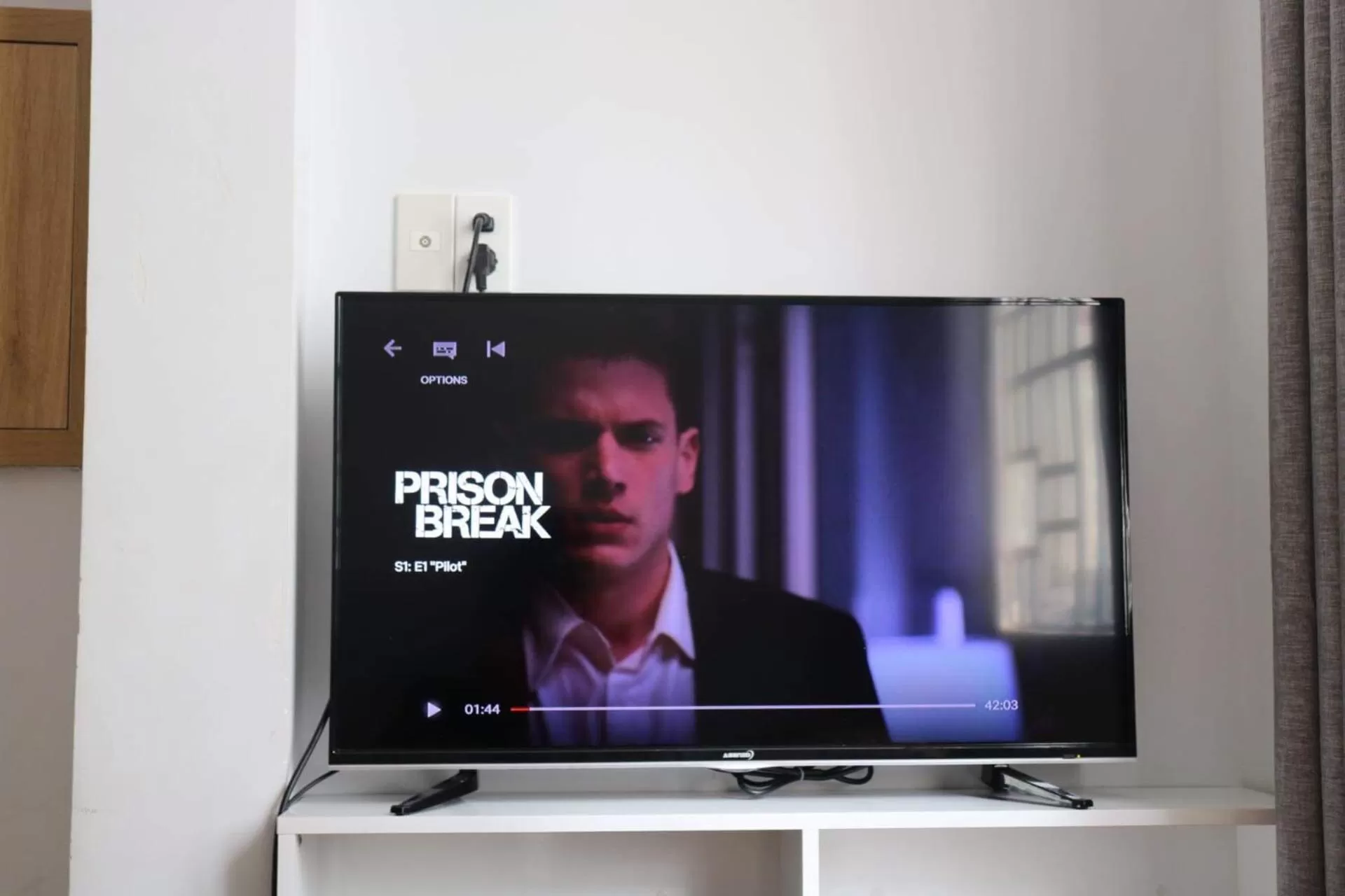 TV/Entertainment Center in HOSTIE SAIGON [WANDERLUST Home]