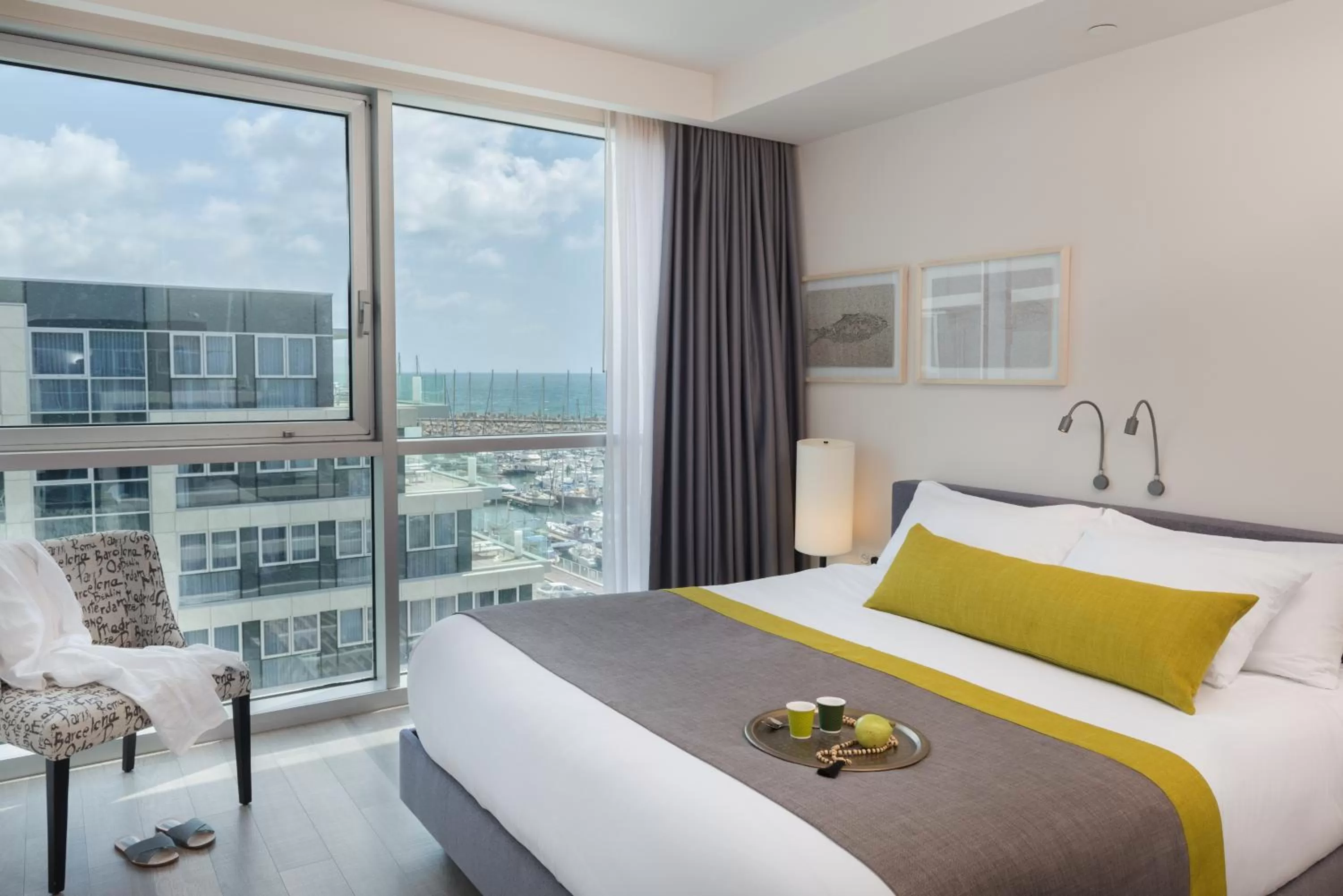 Bedroom, Bed in Herods Herzliya