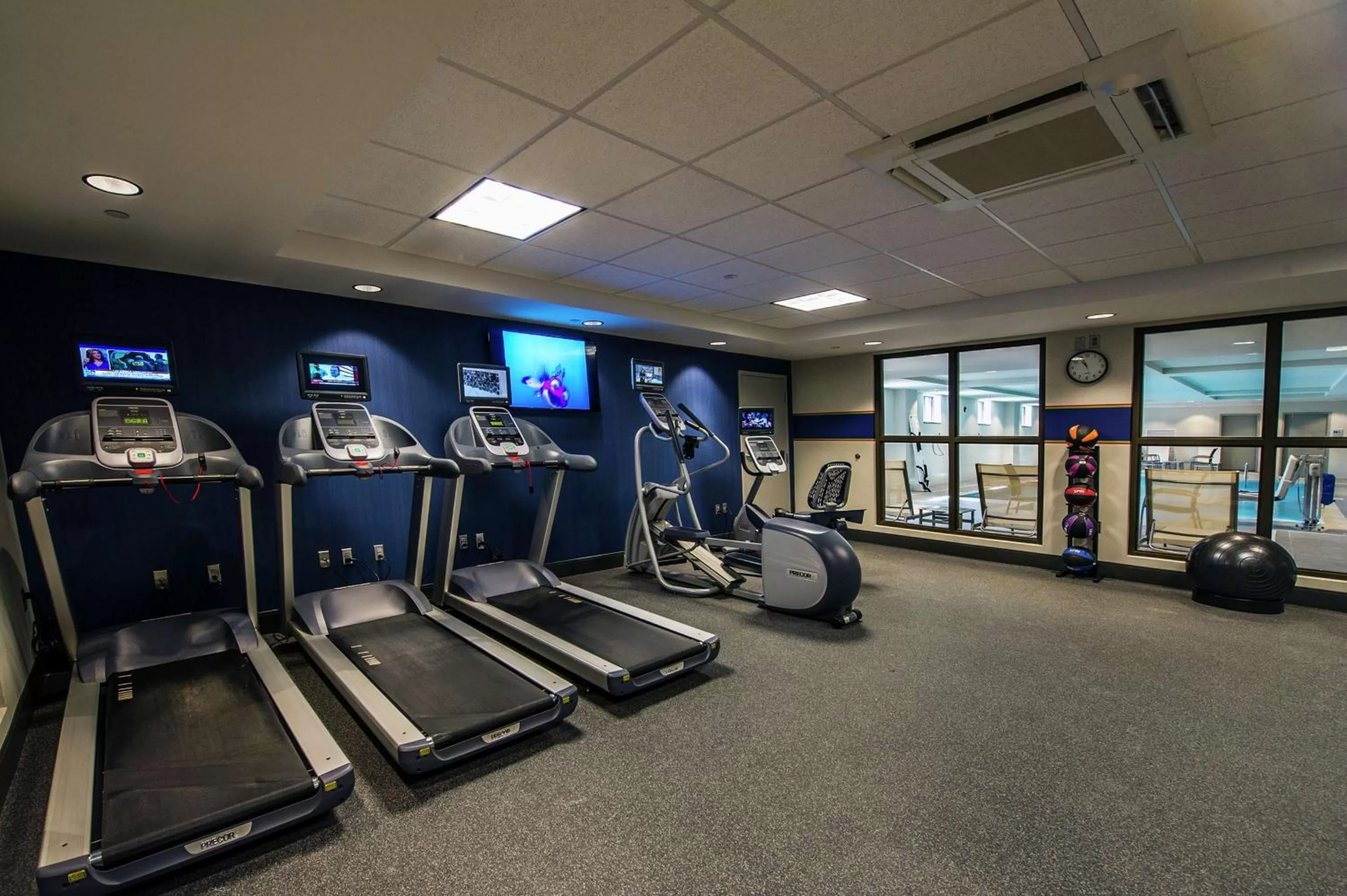 Fitness centre/facilities in Hampton Inn & Suites/Foxborough/Mansfield