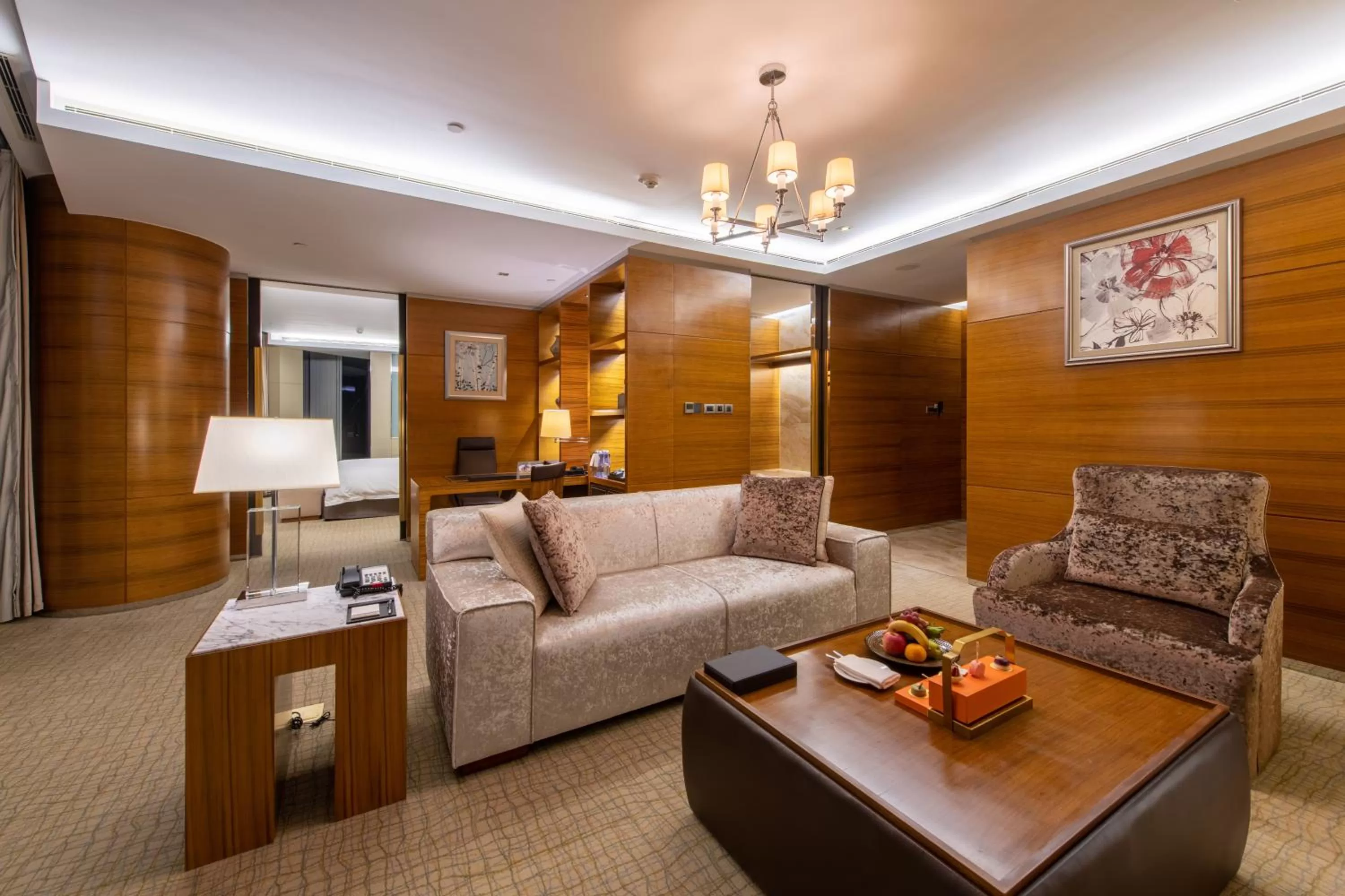 Living room in InterContinental Nanjing by IHG