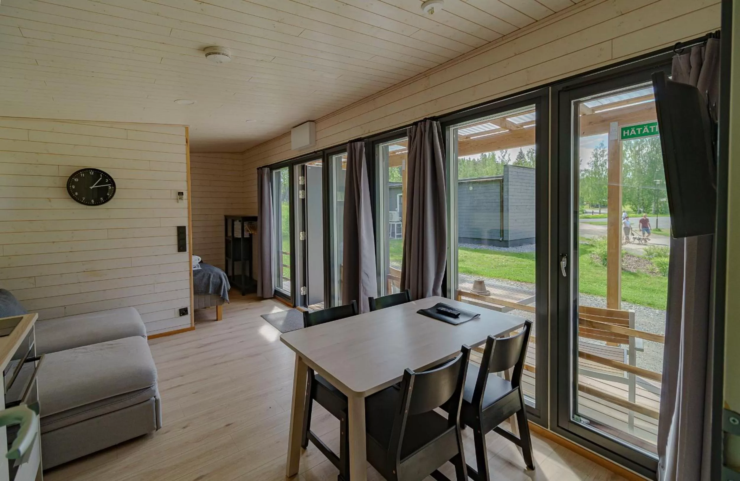 Seating area in Rauhalahti Holiday Homes