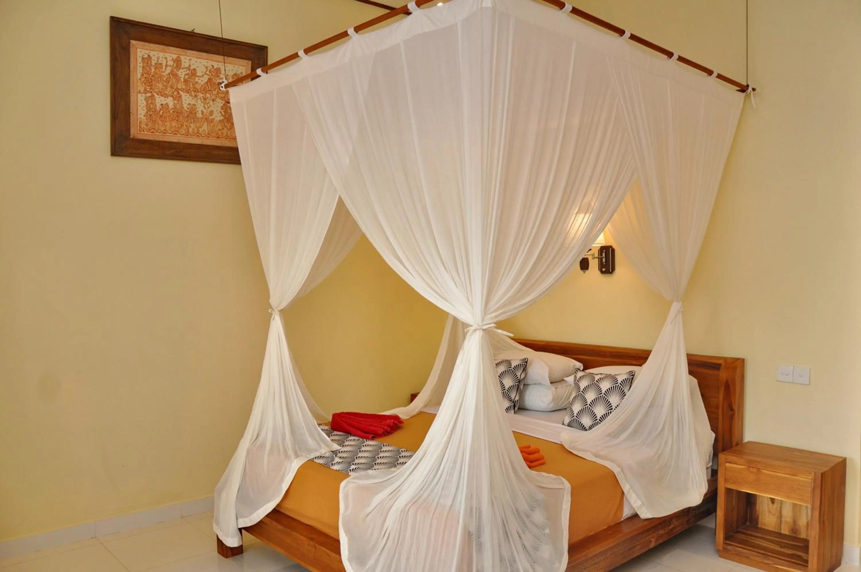 Bed in Nick's Homestay