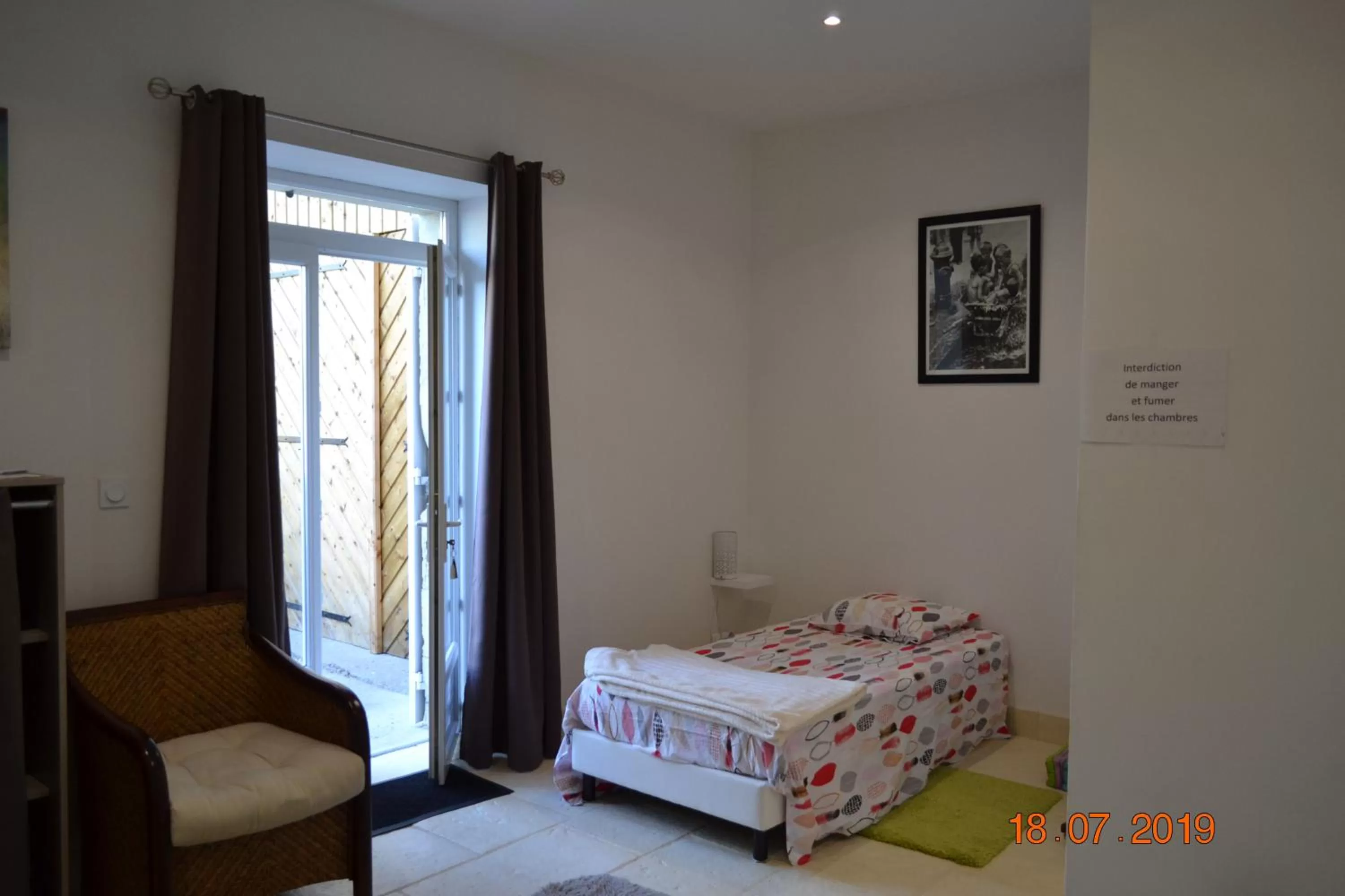 Bed in Les Chambres de Carreau