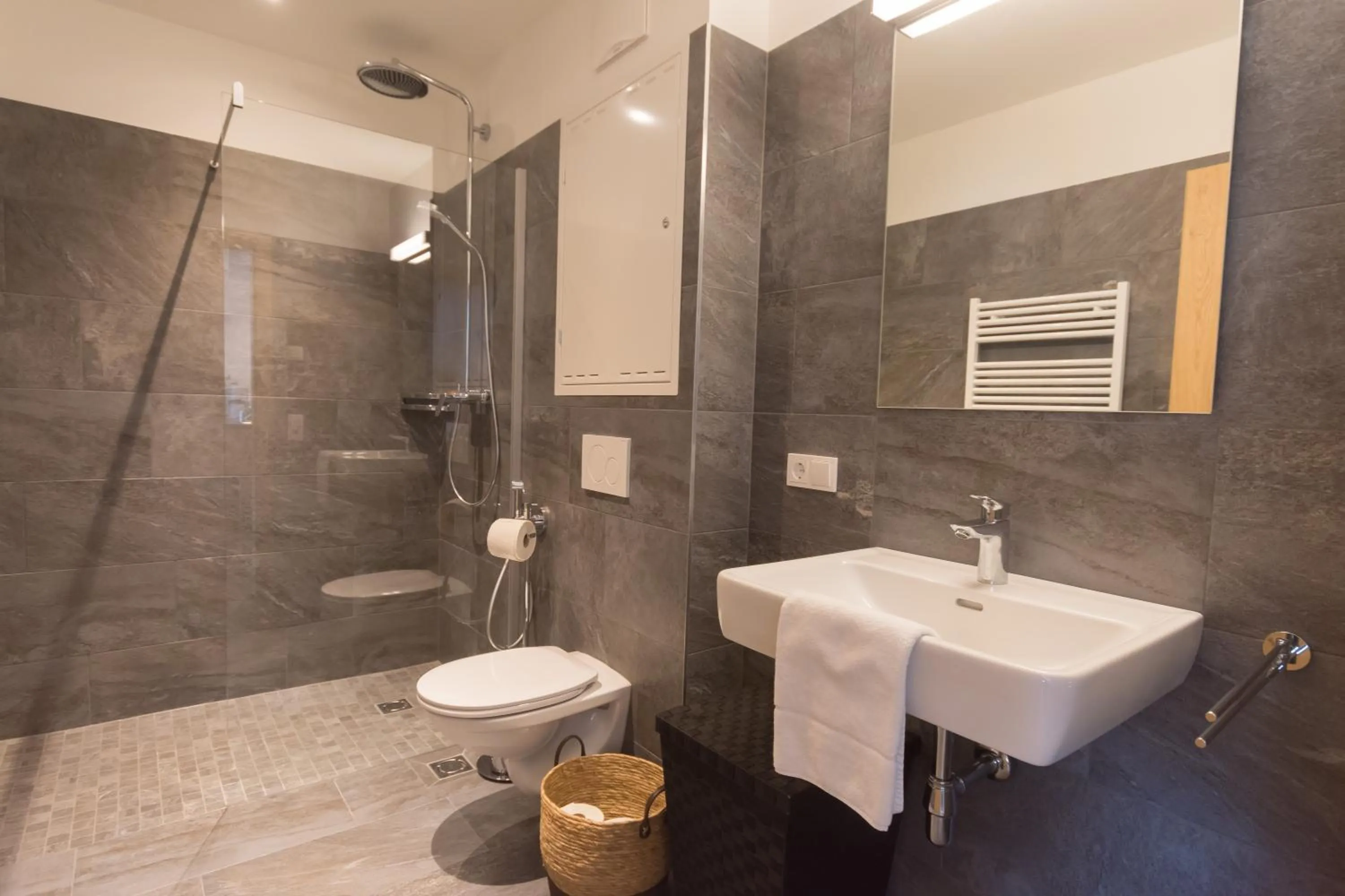 Shower, Bathroom in Schönblick Residence - Absolut Alpine Apartments