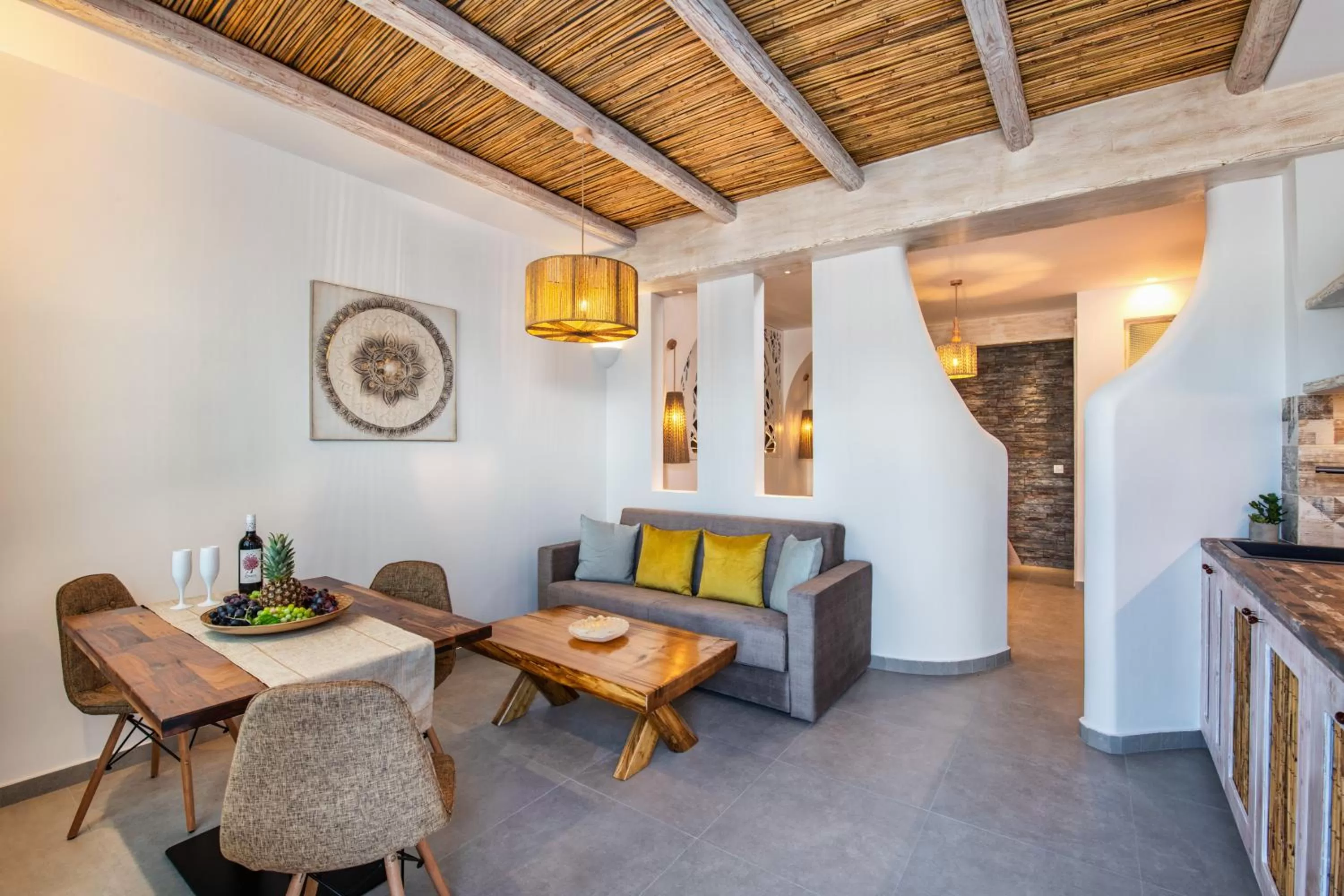 Living room in Abasa Suites