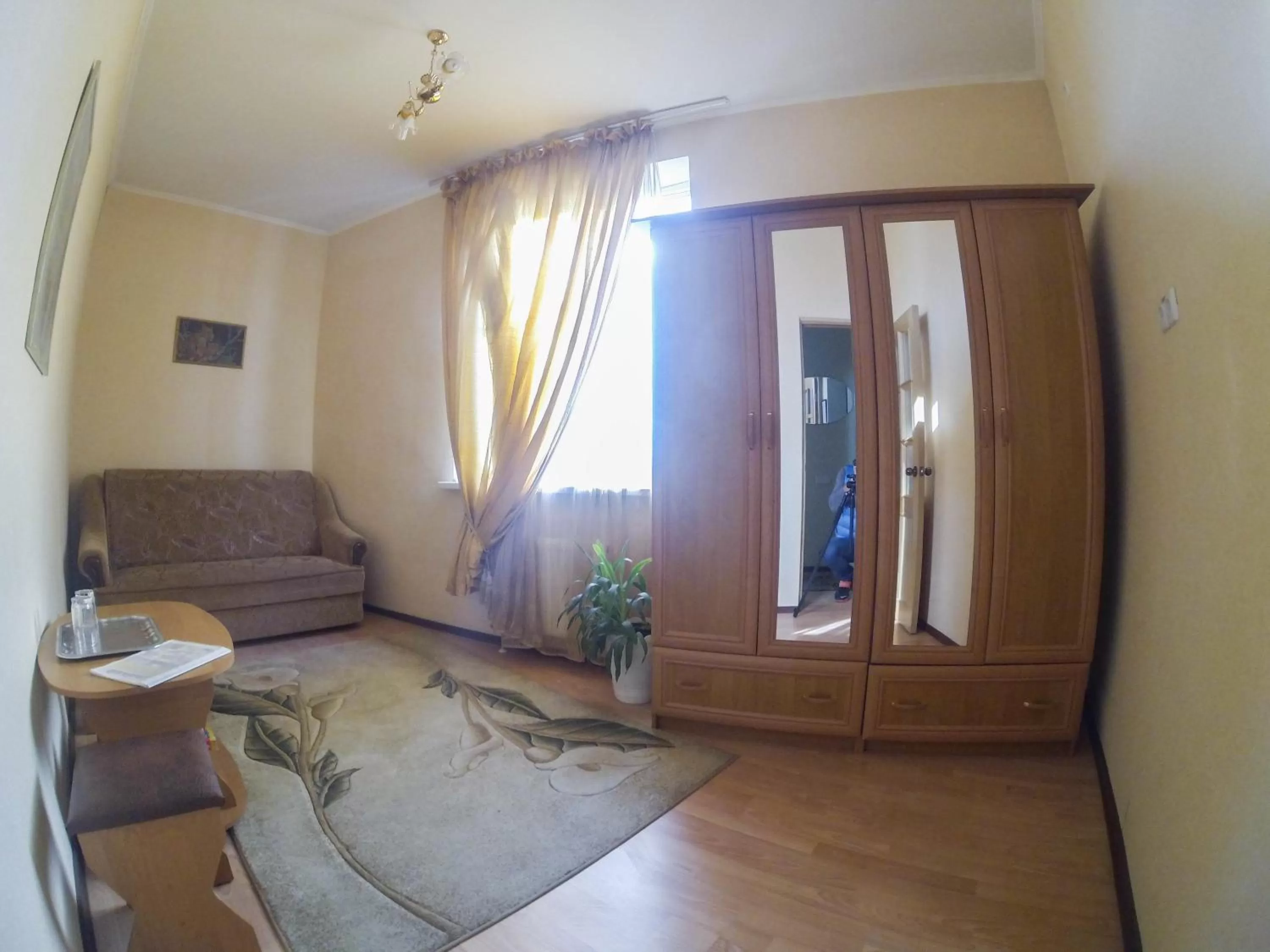 Bed, Seating Area in Galian Hotel