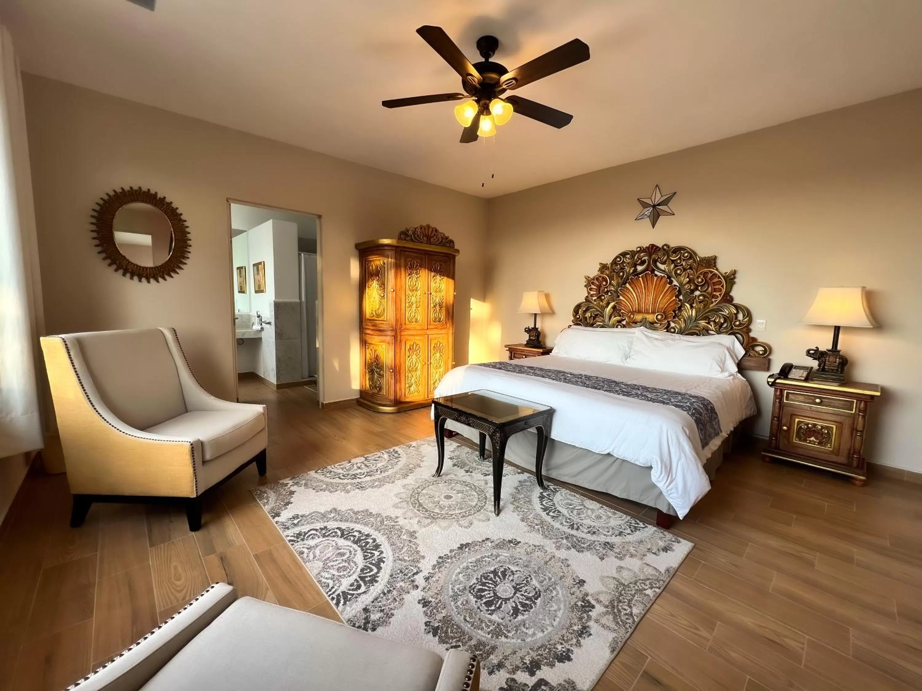 Bedroom, Bed in Hacienda de las Flores