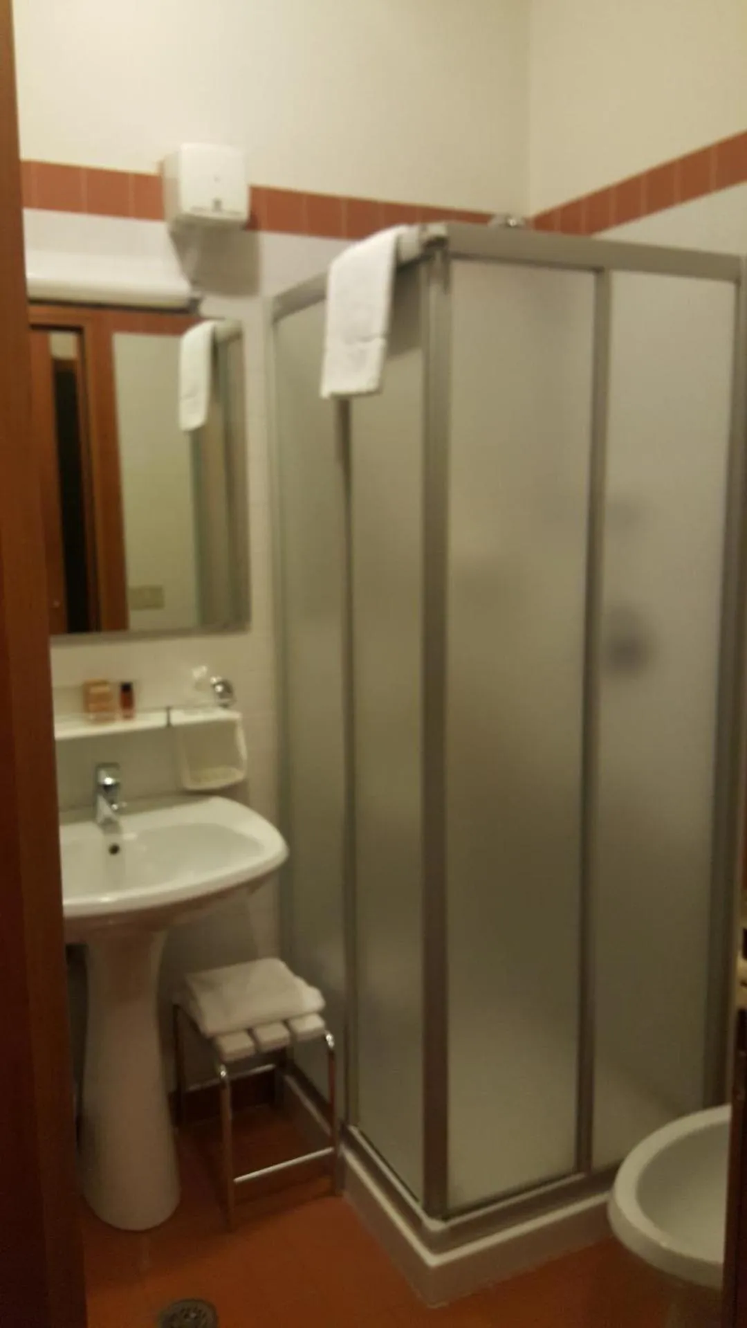 Shower in Hotel Cristallo