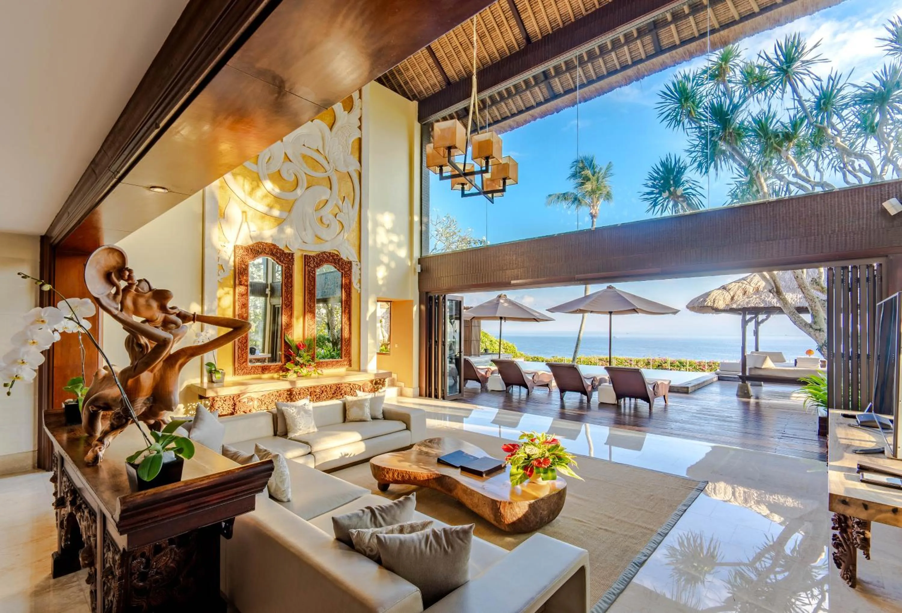 Living room in AYANA Villas Bali