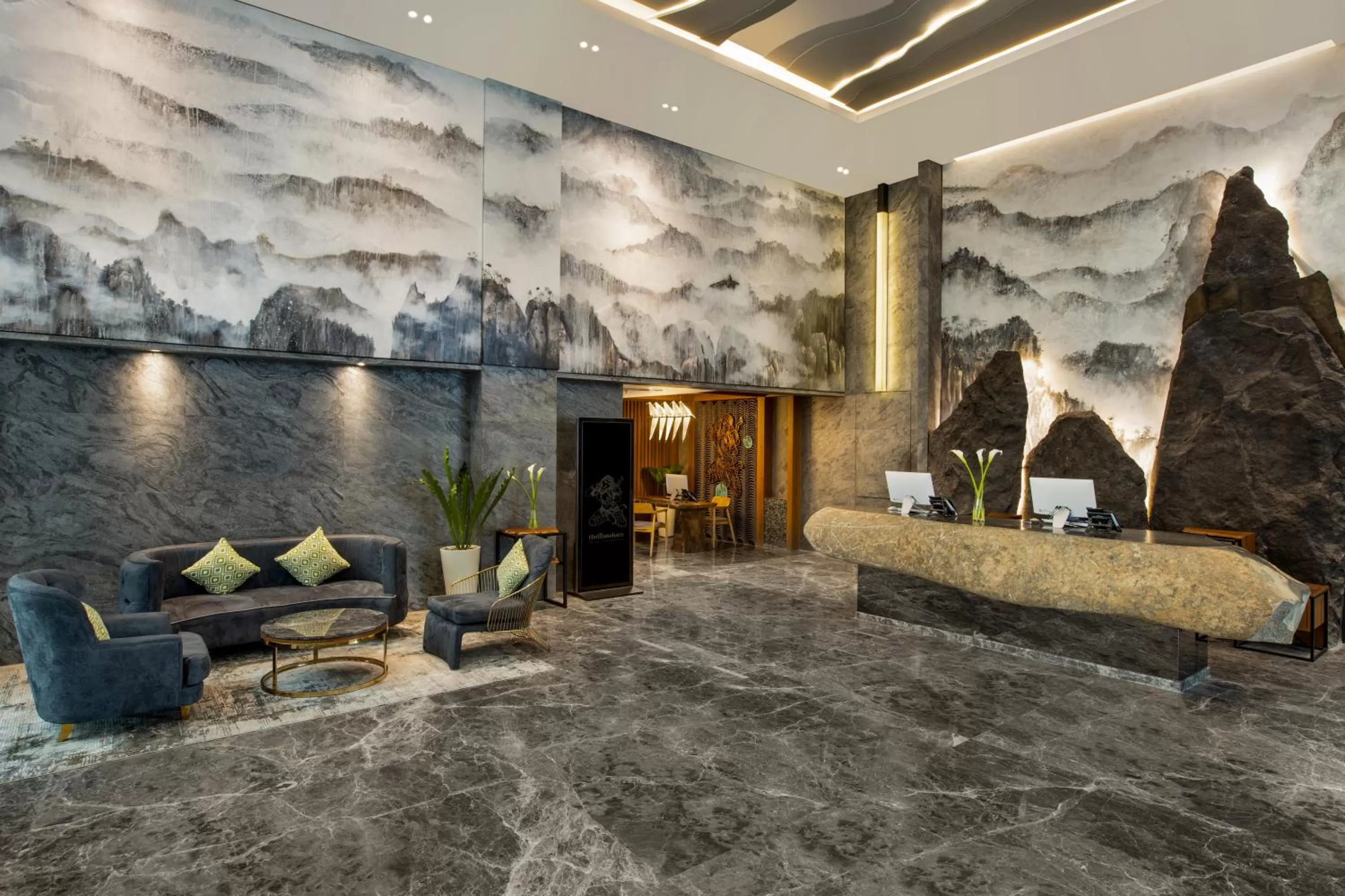 Lobby or reception in The Manohara Hotel Yogyakarta