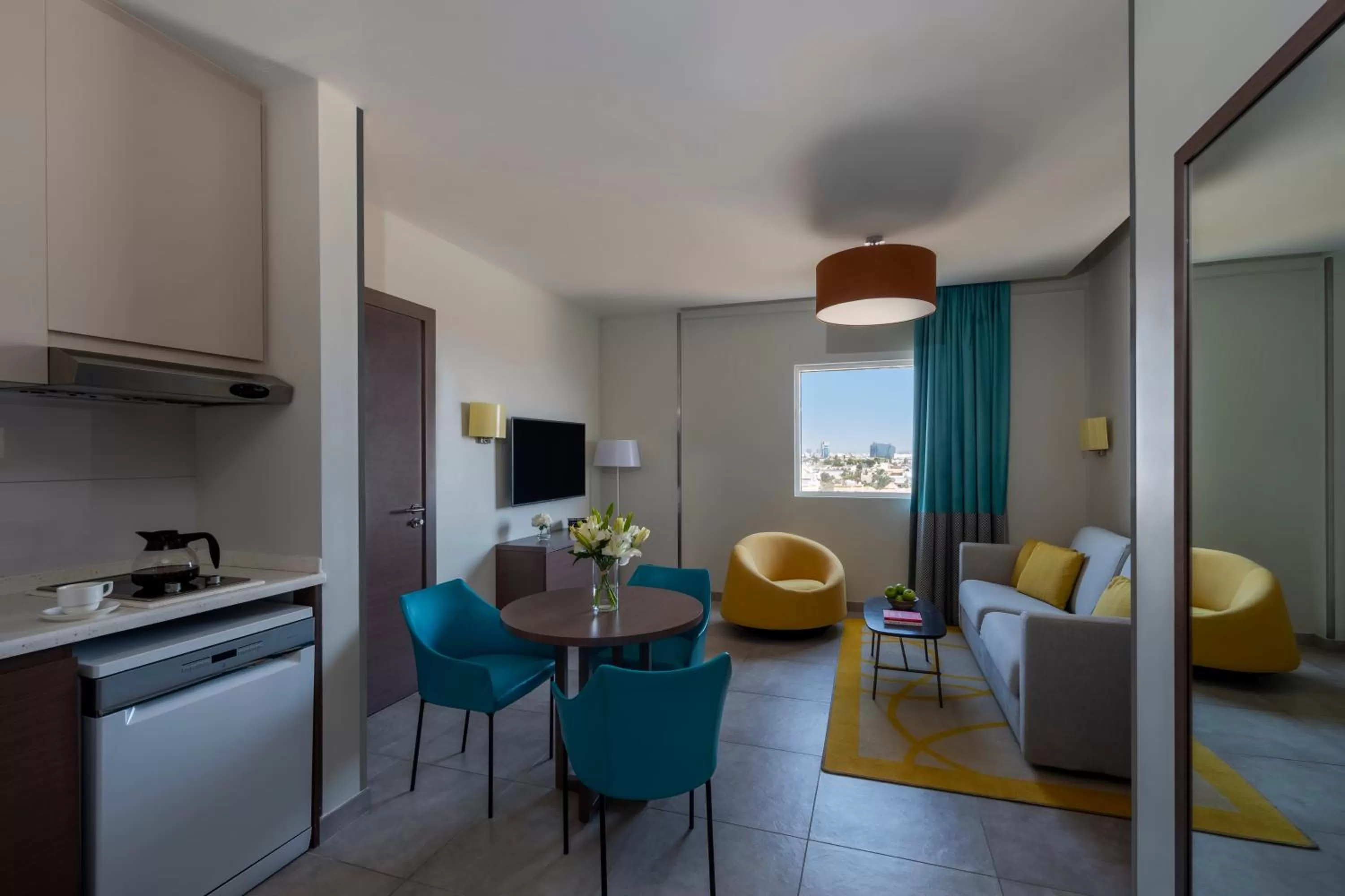 Living room in Adagio Aparthotel Jeddah Malik Road