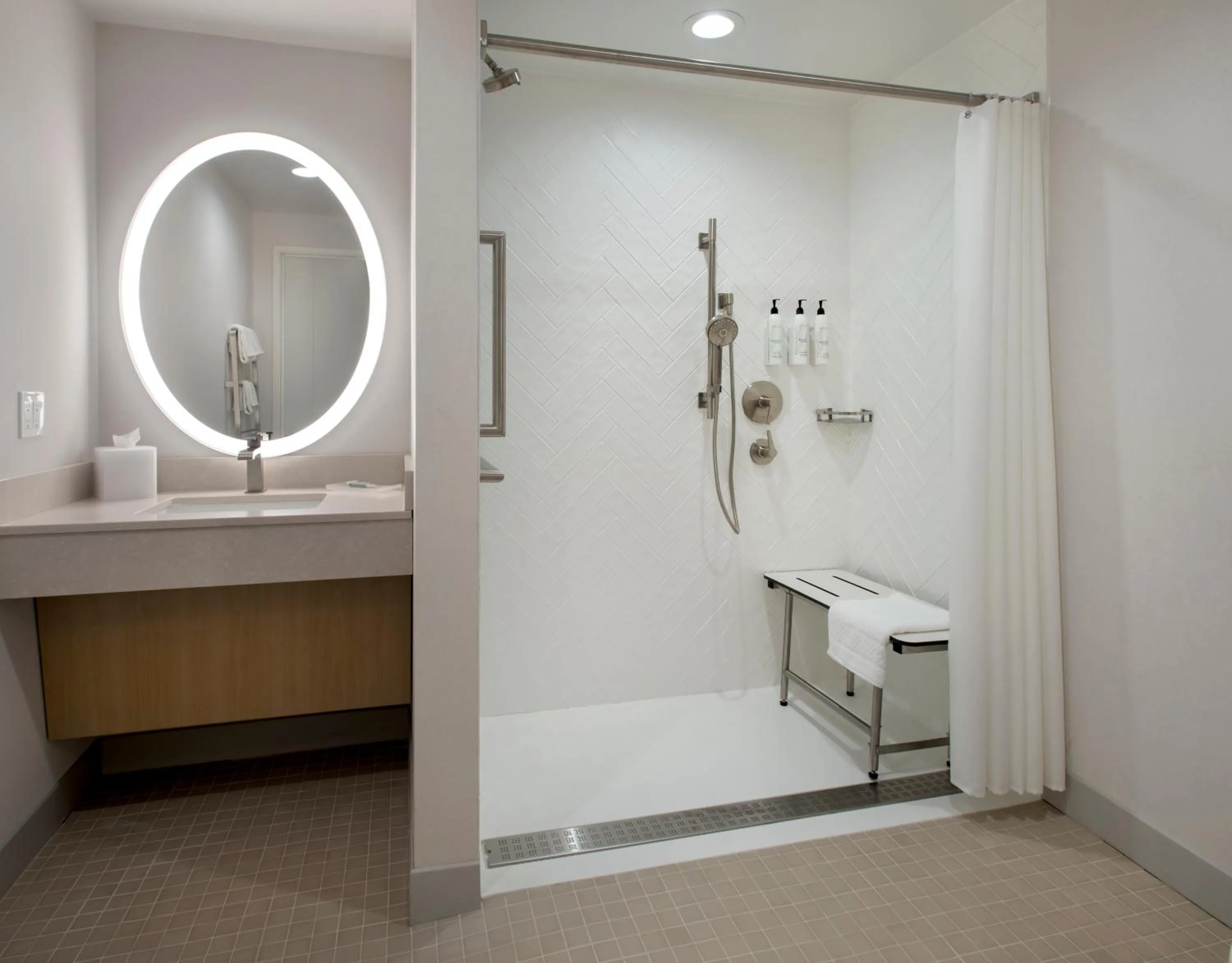 Bathroom in TownePlace Suites Portland Airport ME