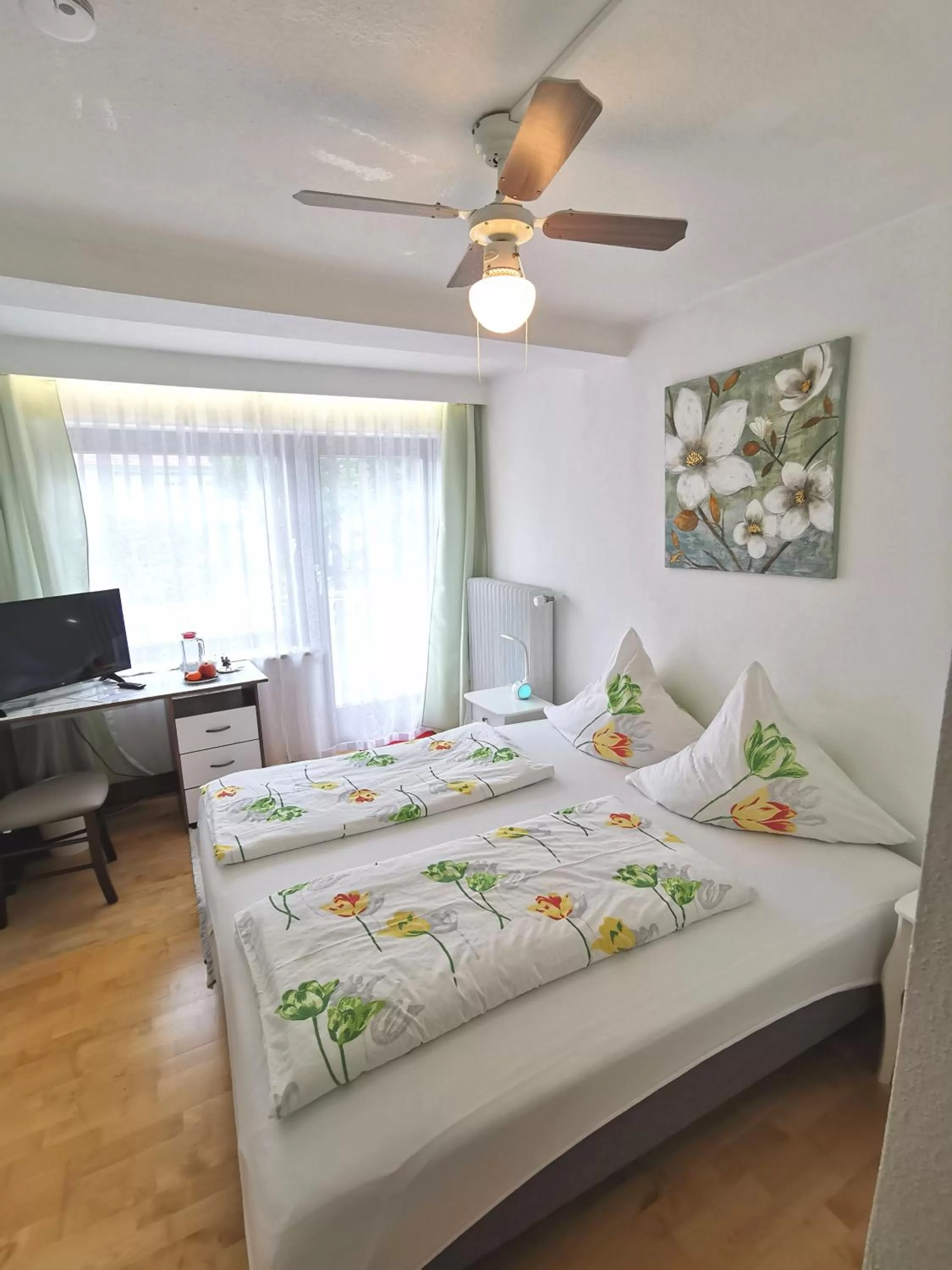 Bed in Pension Mozart