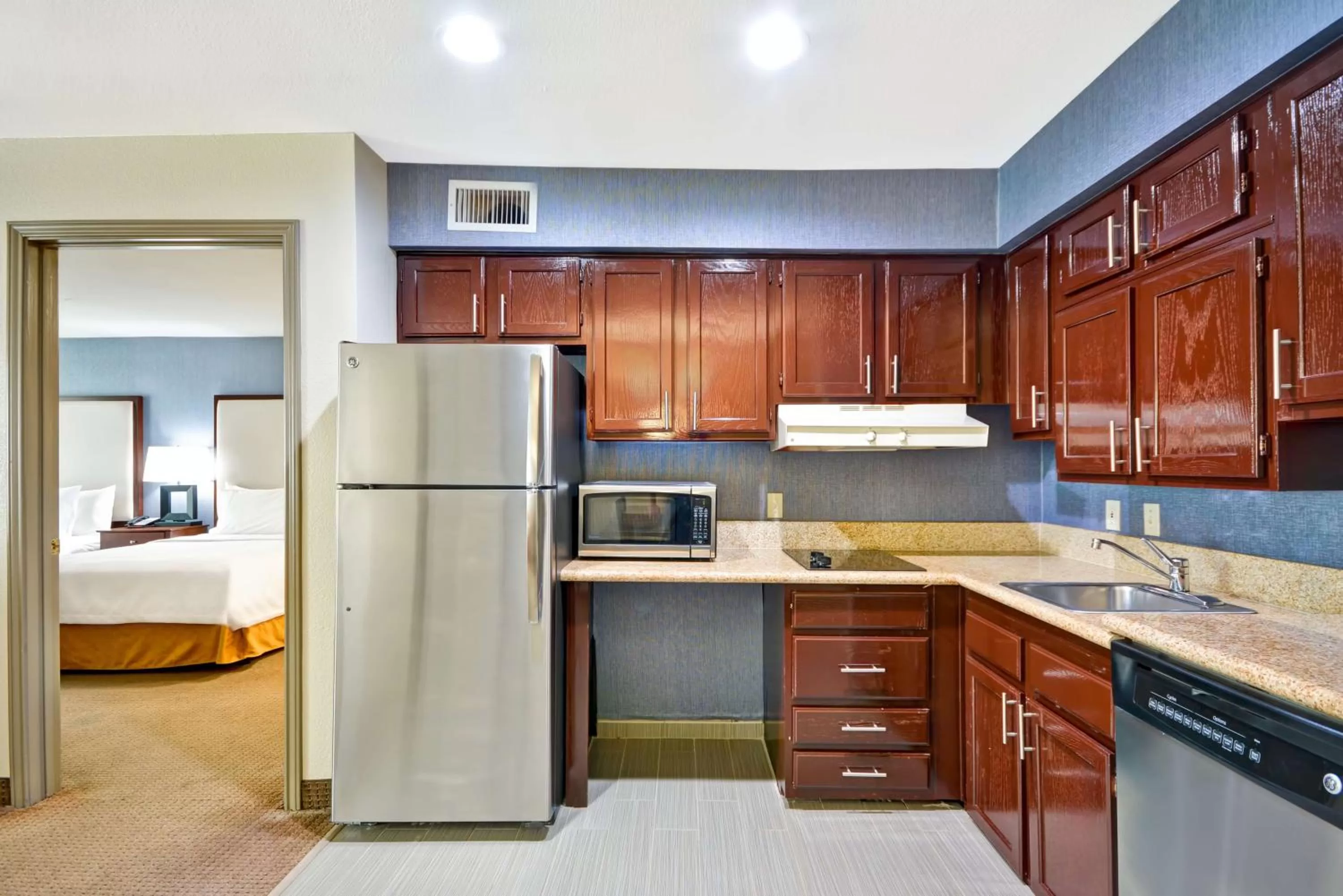 Kitchen or kitchenette in Homewood Suites by Hilton Dallas-Lewisville