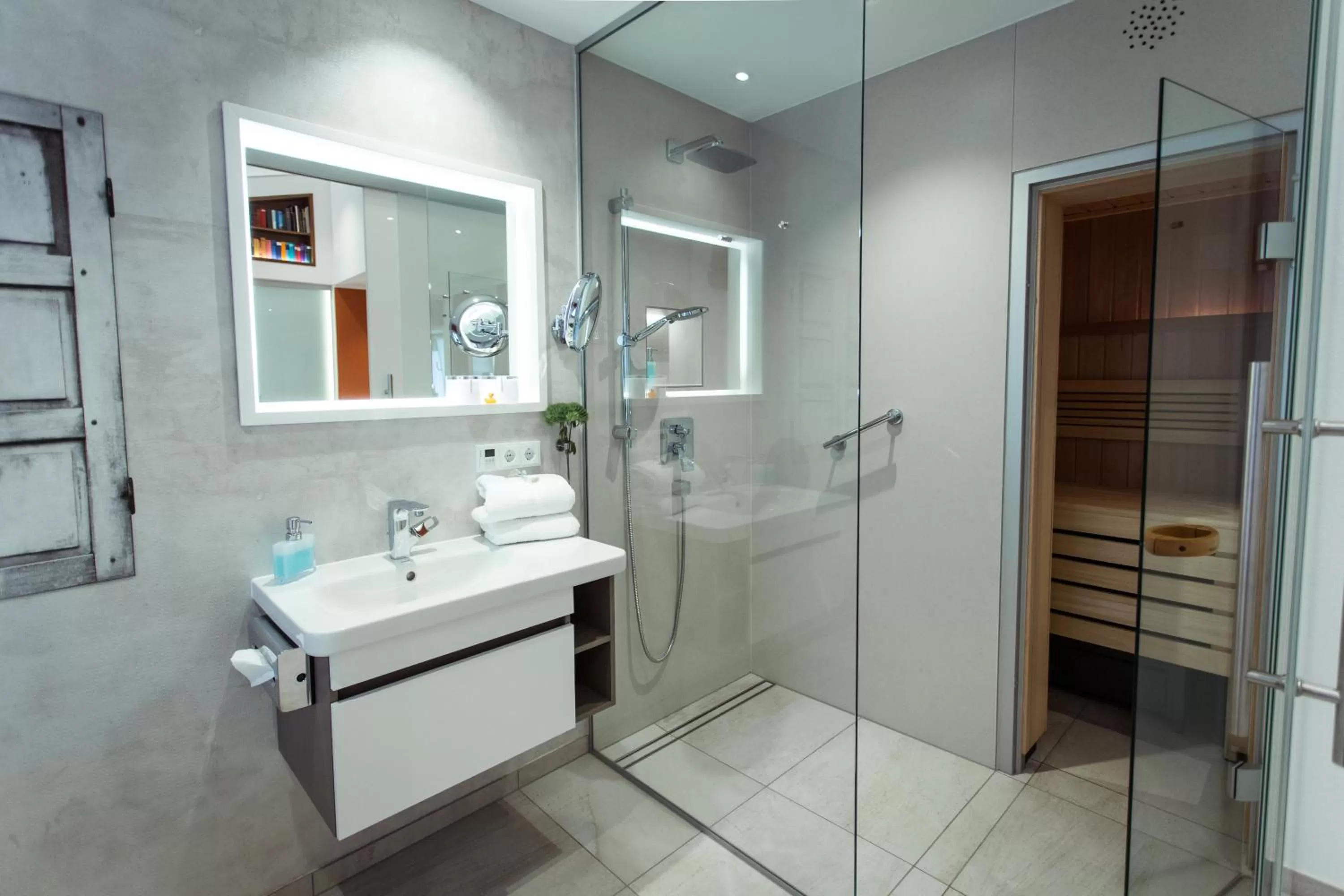 Sauna, Bathroom in Passau - Suites