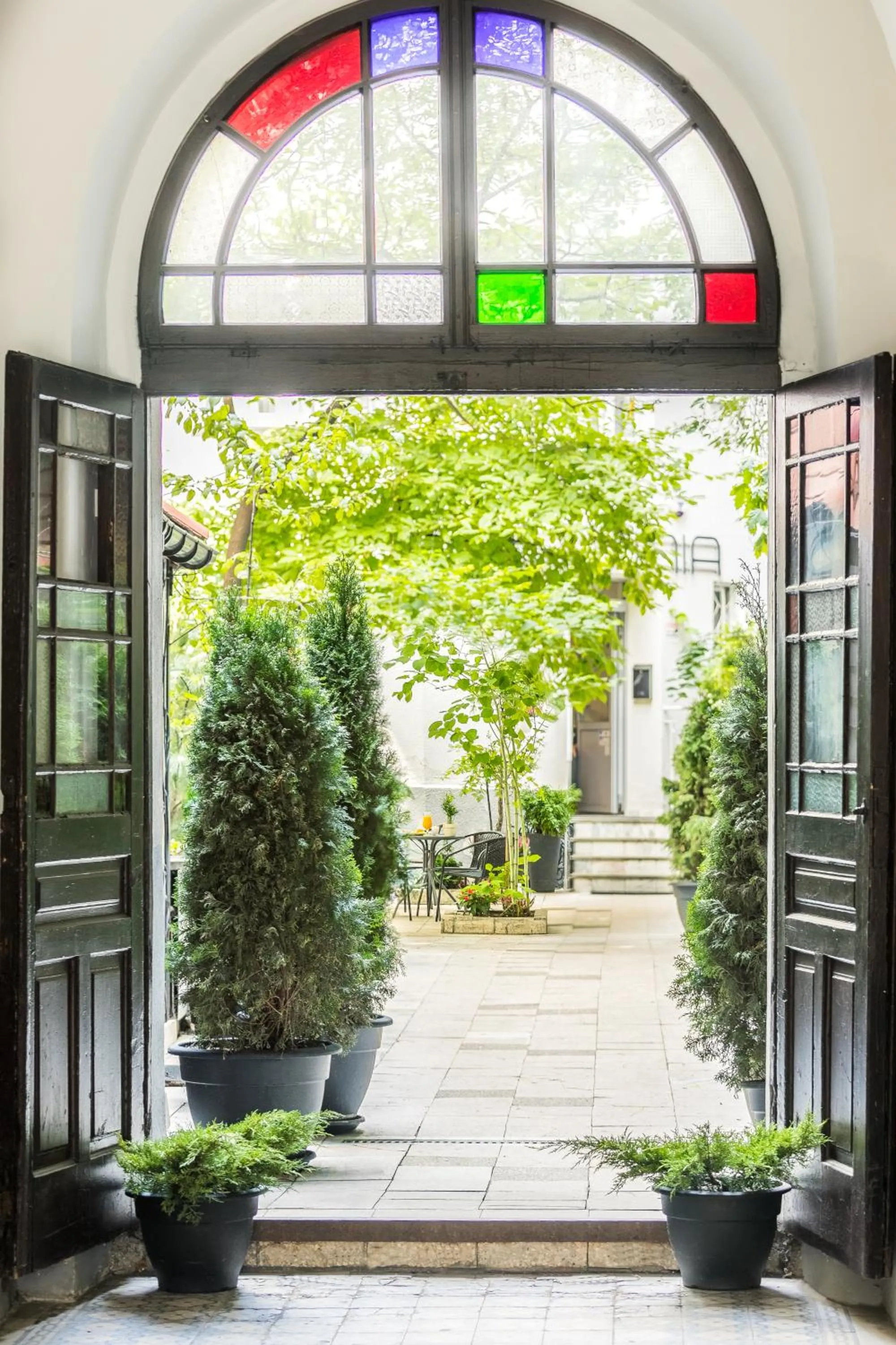 Garden view in Apartamenty Platinia - komfortowe noclegi Kraków Stare Miasto