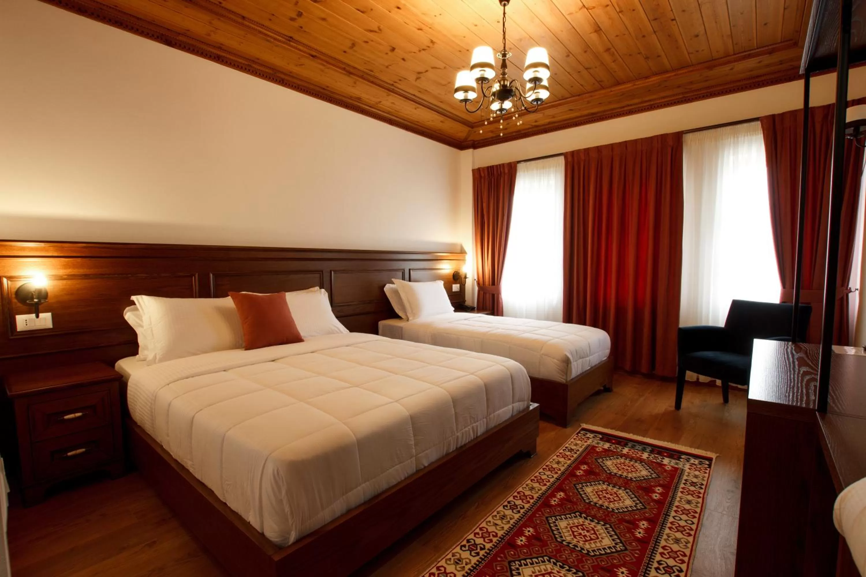 Bed in Rose Garden Hotel